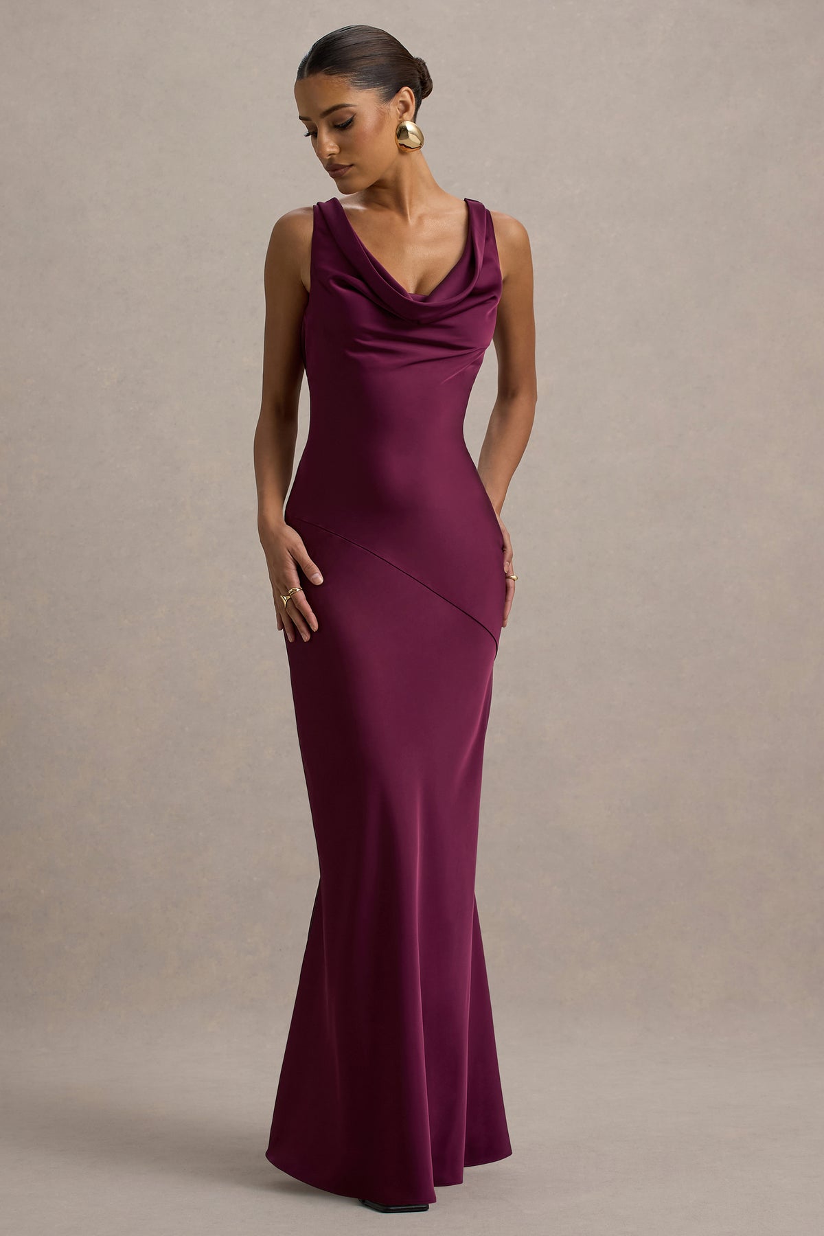 HR_CL134849066 - Alesso  - Burgundy Satin Cowl-Neck Maxi Dress 21 (HERO FLAGGED).jpg
