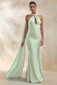 CL135876032 - Rhoda _ Mint Twist Halter-Neck Cape Maxi Dress 1.jpg