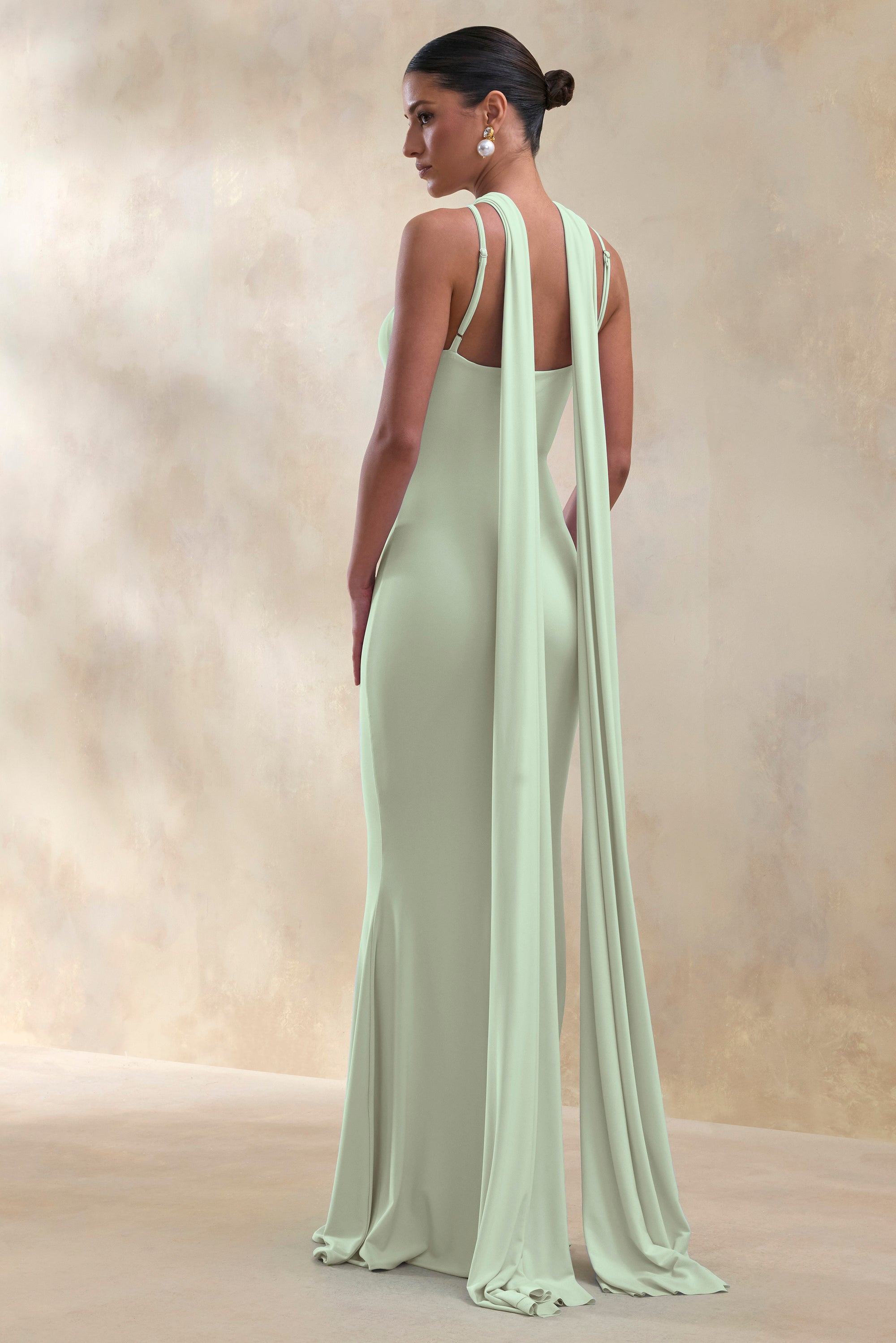 CL135876032 - Rhoda _ Mint Twist Halter-Neck Cape Maxi Dress 2.jpg