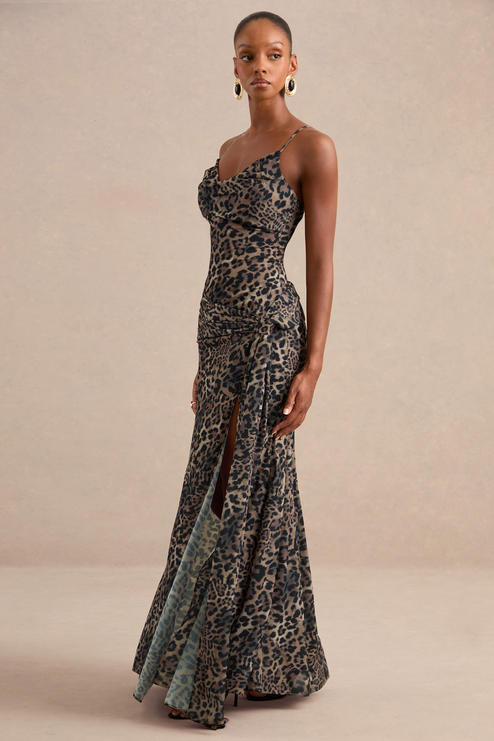 ECM_HR_CL136244021 - Virtue Brown Leopard Print Cowl-Neck Fishtail Maxi Dress With Split1.jpg