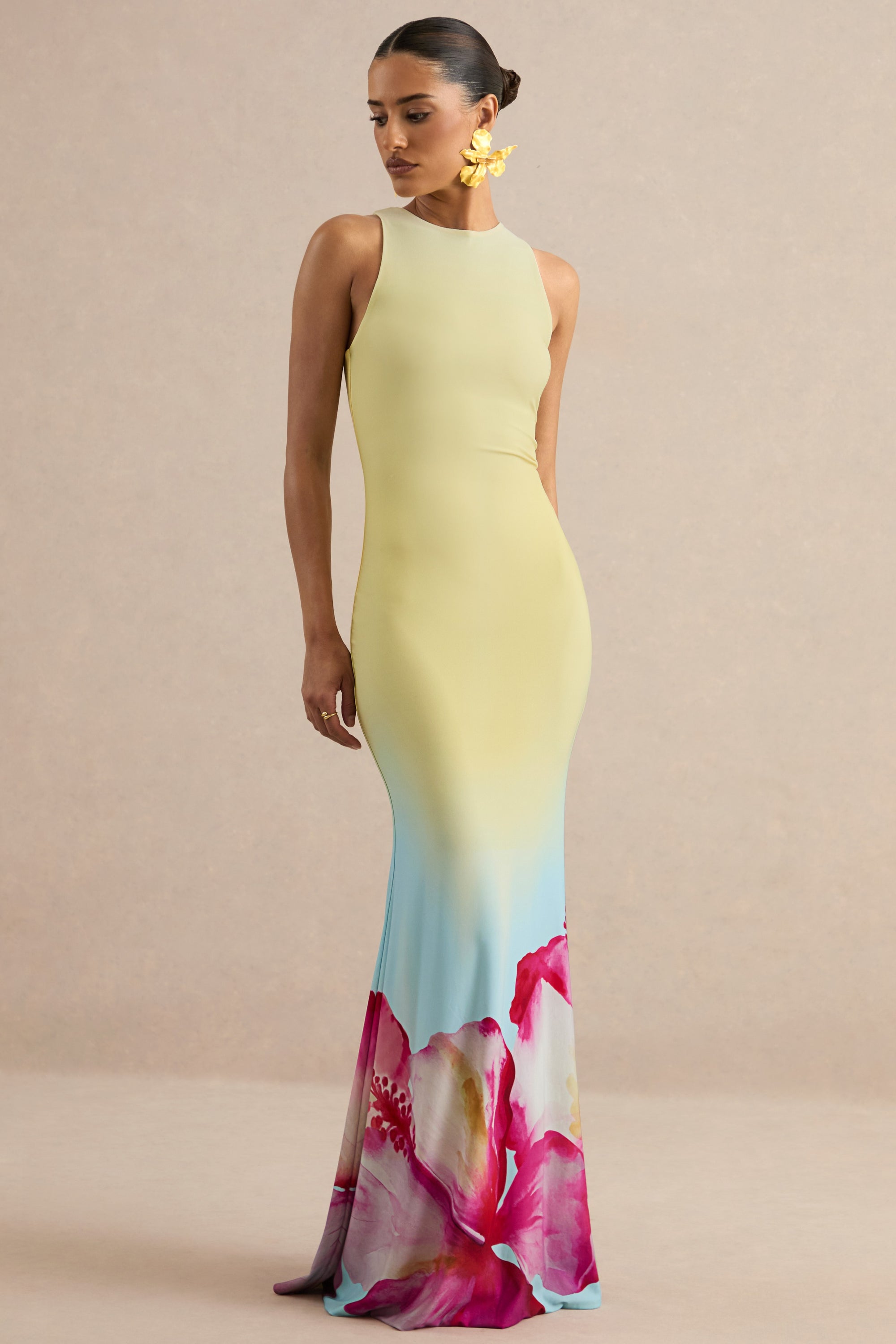 ECM_HR_CL136566283 - Marlo | Yellow Ombre Lily Print Maxi Dress 1.jpg
