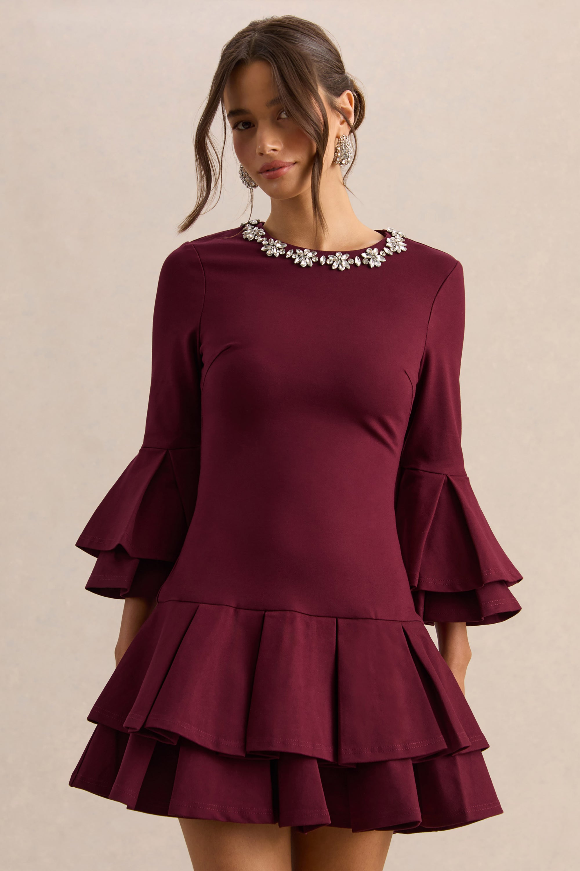 ECM_HR_CL136745069---Mirna-Burgundy-Crew-Neck-Mini-Dress-With-Bell-Sleeves-And-Ruffled-Detailing-2.jpg