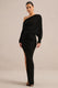 ECM_HR_CL136821002 - Olivia _ Black Asymmetric-Neck Maxi Dress With Ruched Detailing And Asymmetric-Hem1.jpg