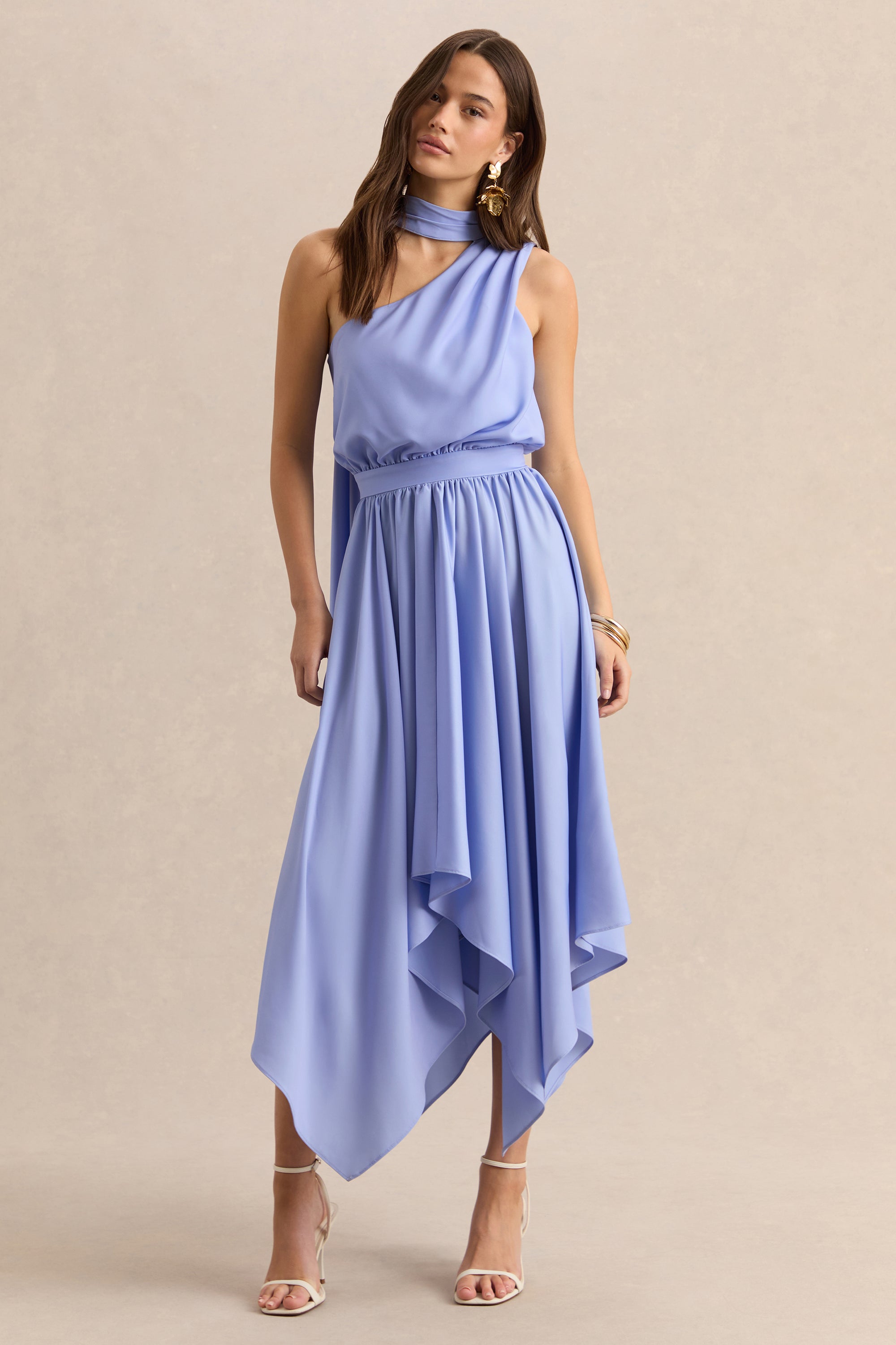 ECM_HR_CL137146013 - Caluna - Powder Blue Satin Asymmetric-Neck Midi Dress With Scarf-Detail 02_HERO.jpg