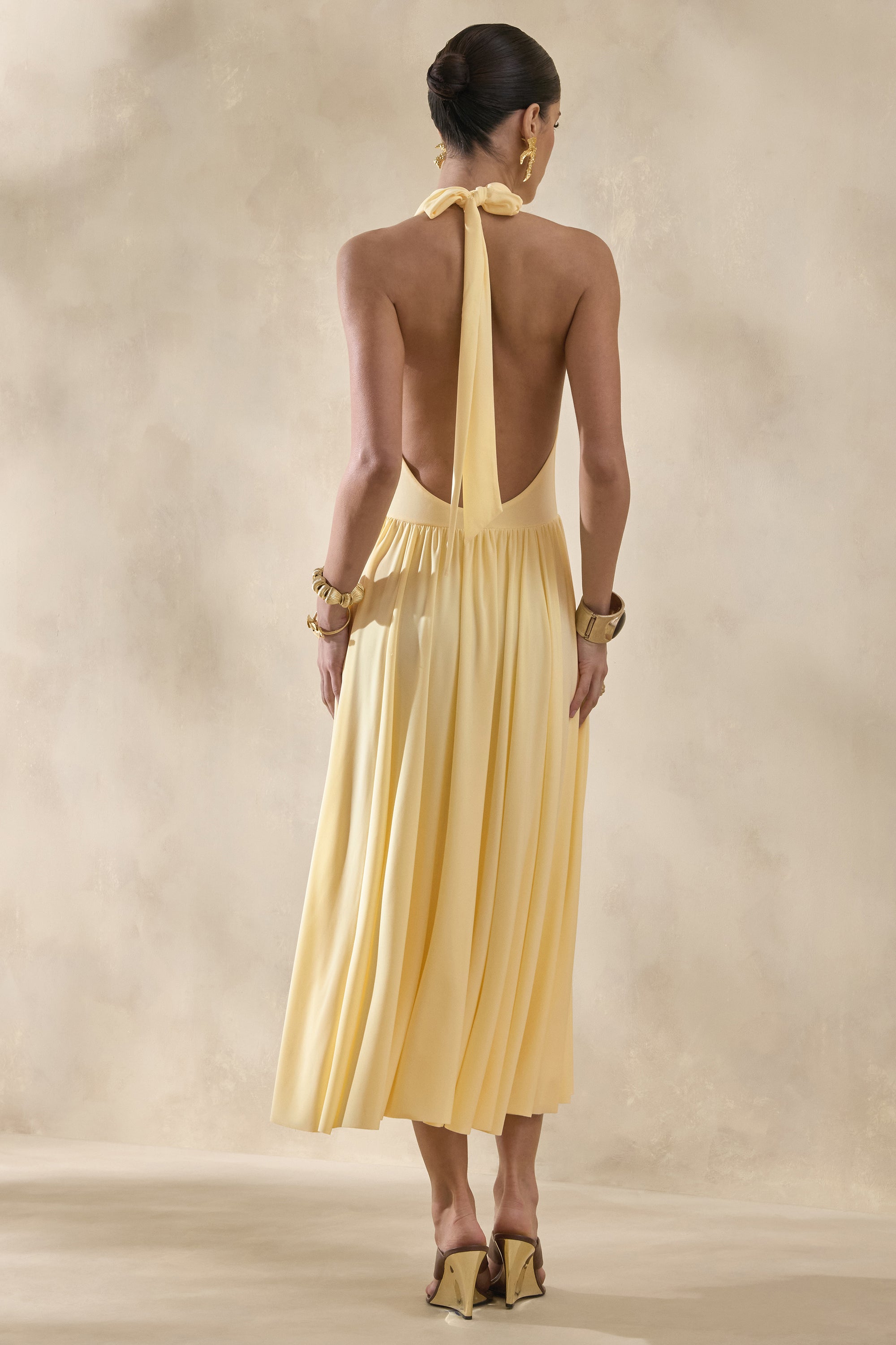 ECM_HR_CL137202121 - Veyra | Lemon Plunge Cowl-Neck Midi Dress 4.jpg