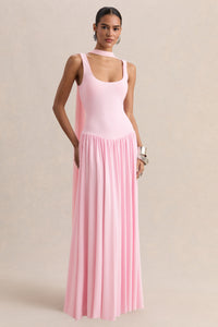 ECMH-HR-CL137204084 - Aurina - Pink Square-Neck Maxi Dress With Scarf-Detail 07.jpg