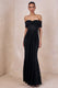 ECM_HR_CL137216001 - Aries _ Black Lace Bardot-Neck Maxi Dress With Gathered Detailing 0.jpg