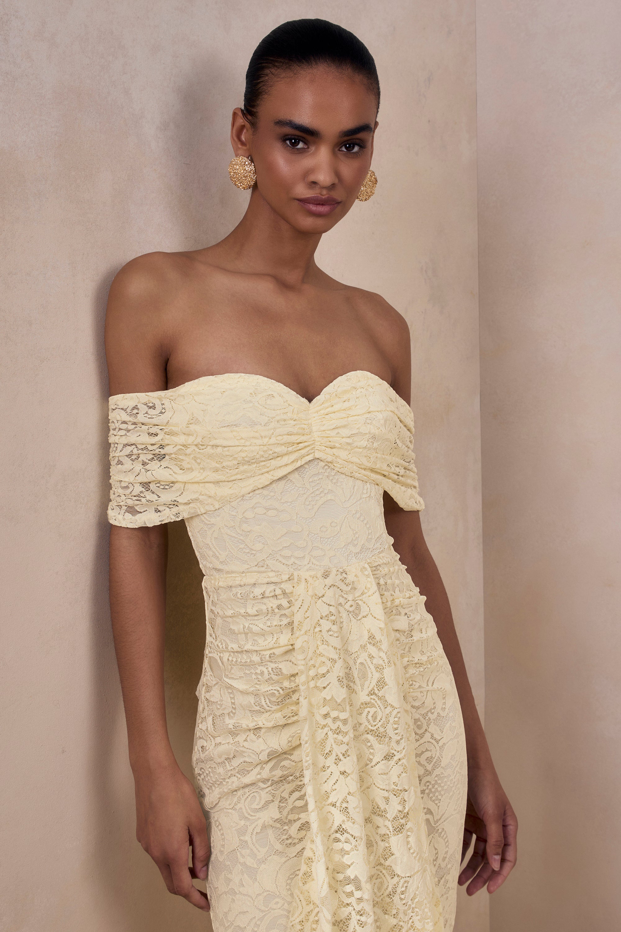 ECM_HR_CL137216121 - Aries | Lemon Lace Bardot-Neck Maxi Dress With Gathered Detailing 2.jpg