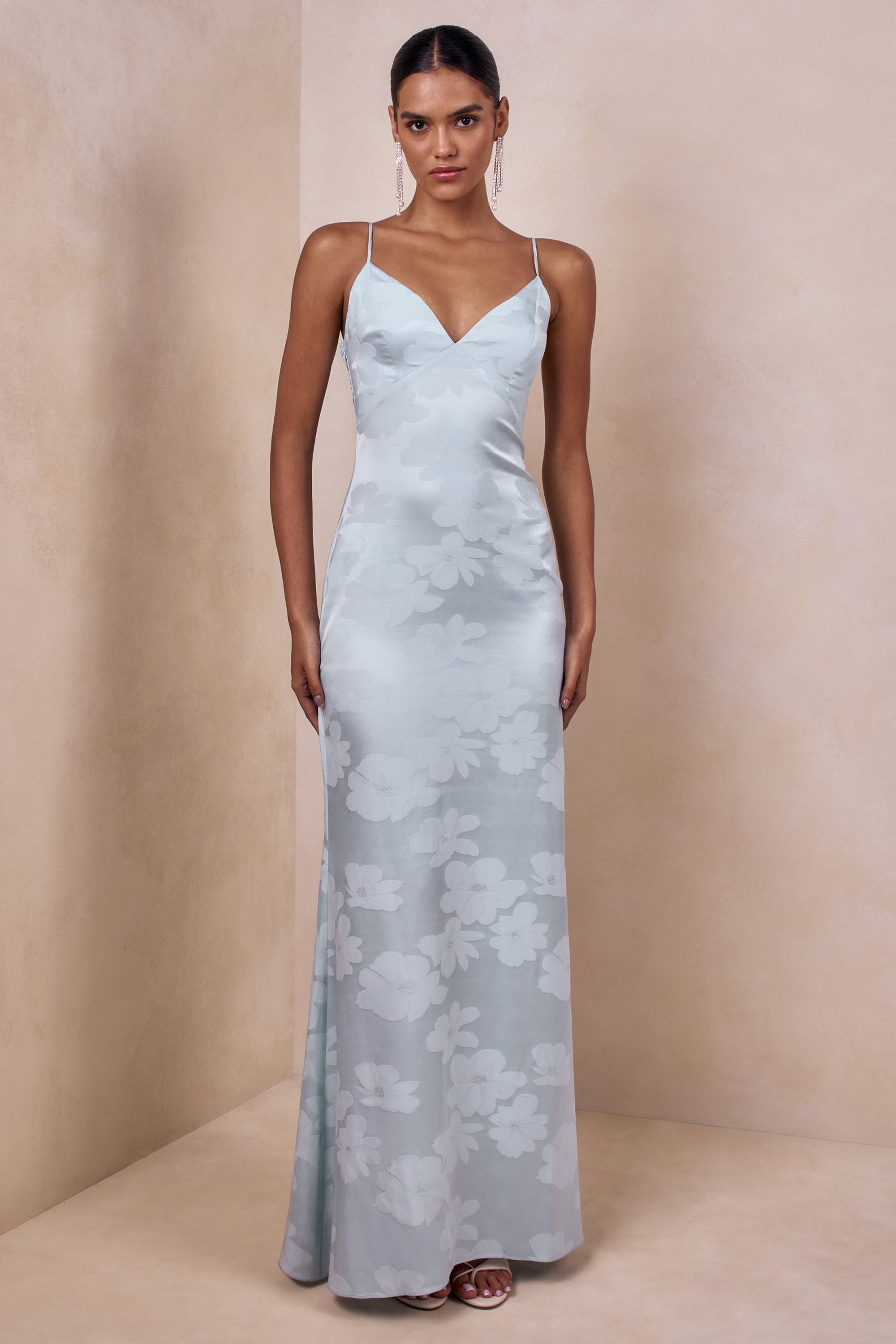 ECM_HR_CL137318013 - Carelle | Powder Blue Satin Plunge-Neck Maxi Dress With Asymmetric Drop-Waist 02.jpg