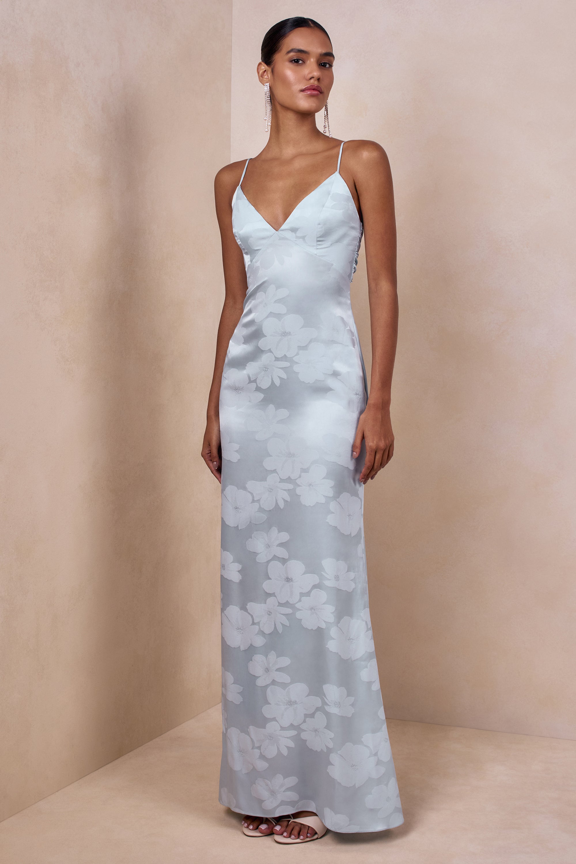 ECM_HR_CL137318013 - Carelle | Powder Blue Satin Plunge-Neck Maxi Dress With Asymmetric Drop-Waist 04.jpg