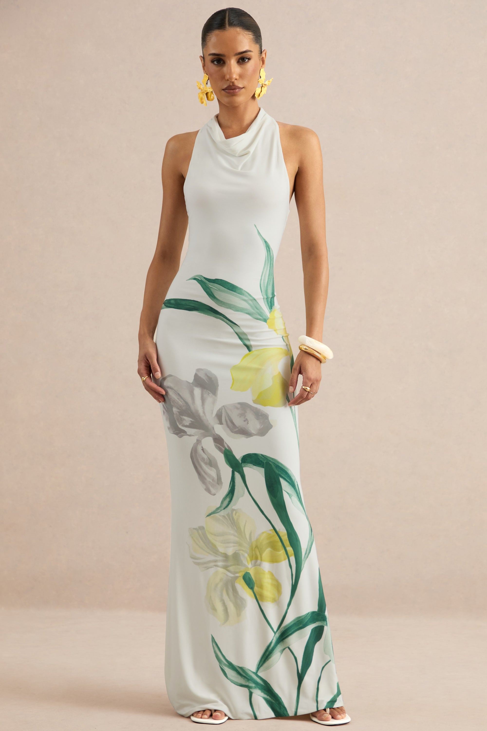 ECM_HR_CL137341110 - Wilber | Lemon Floral Print High-Neck Maxi Dress 0.jpg