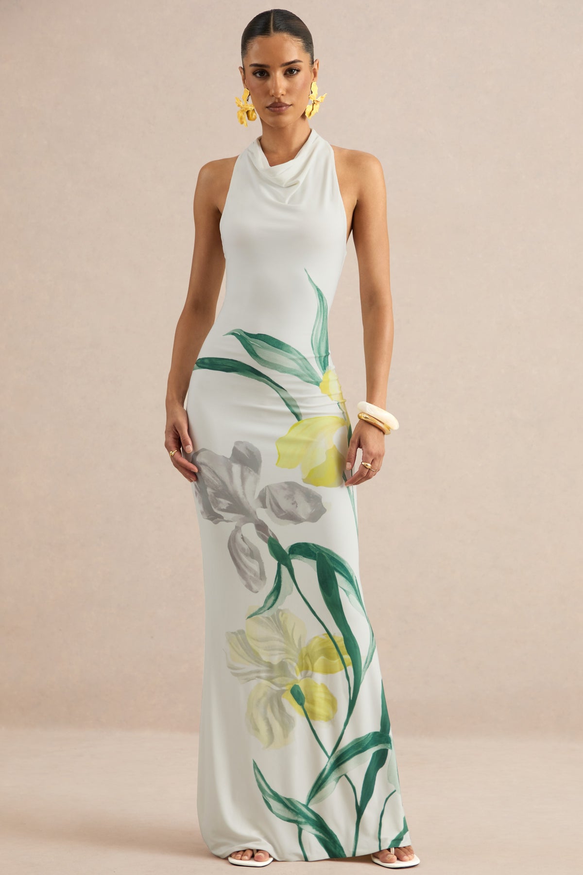 ECM_HR_CL137341110 - Wilber | Lemon Floral Print High-Neck Maxi Dress 0.jpg