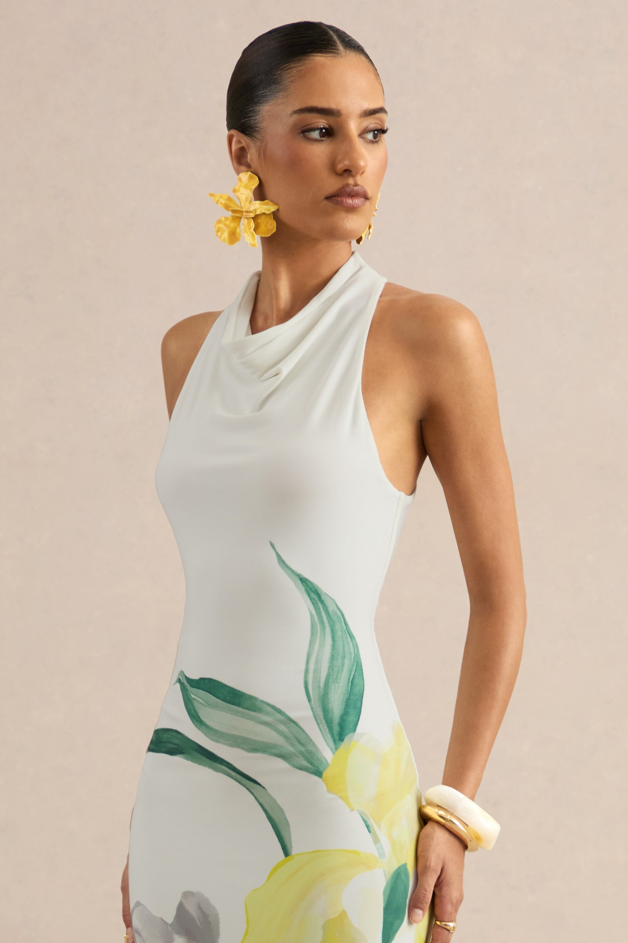 ECM_HR_CL137341110 - Wilber | Lemon Floral Print High-Neck Maxi Dress 1.jpg