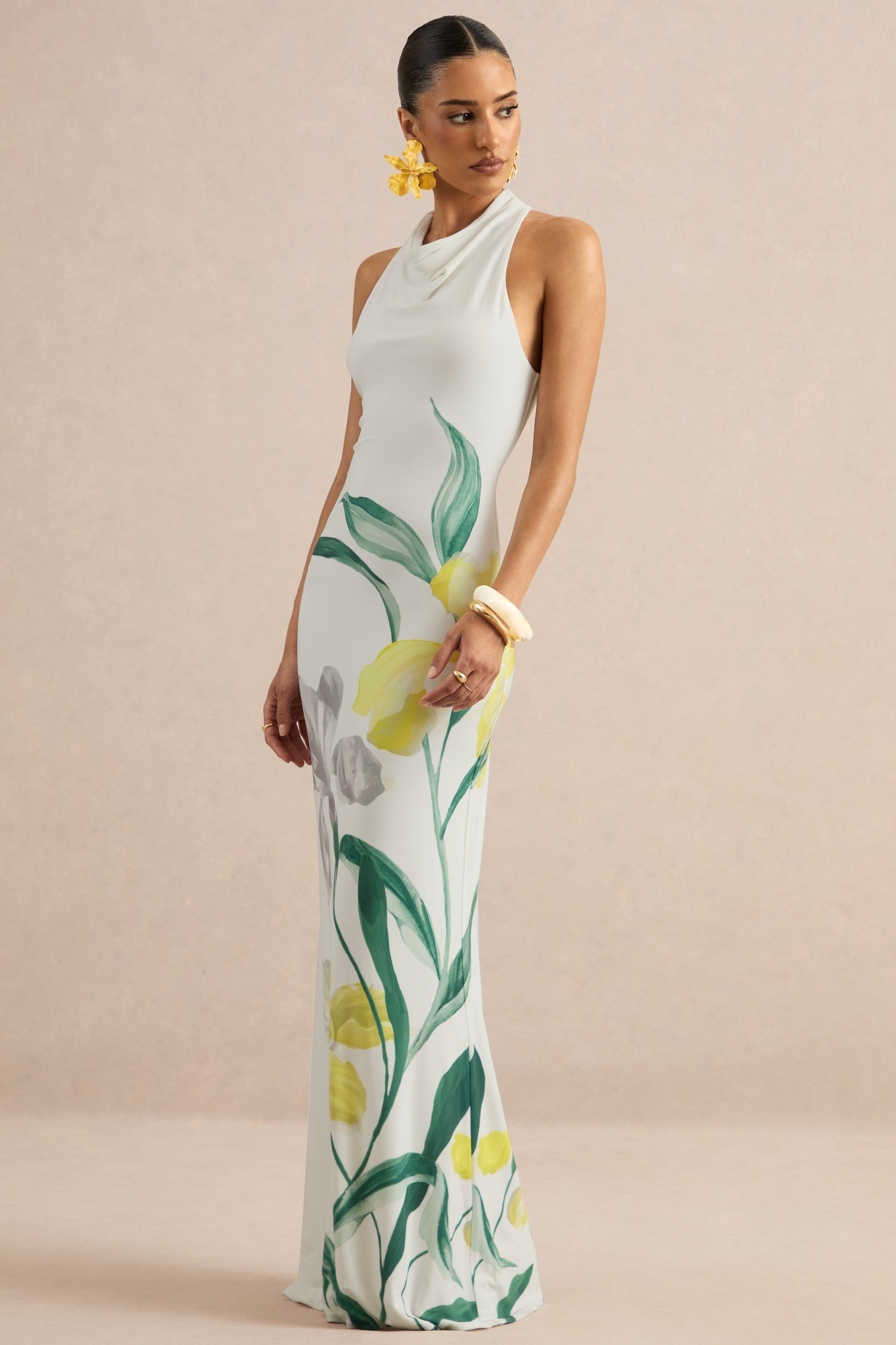 ECM_HR_CL137341110 - Wilber | Lemon Floral Print High-Neck Maxi Dress 2.jpg