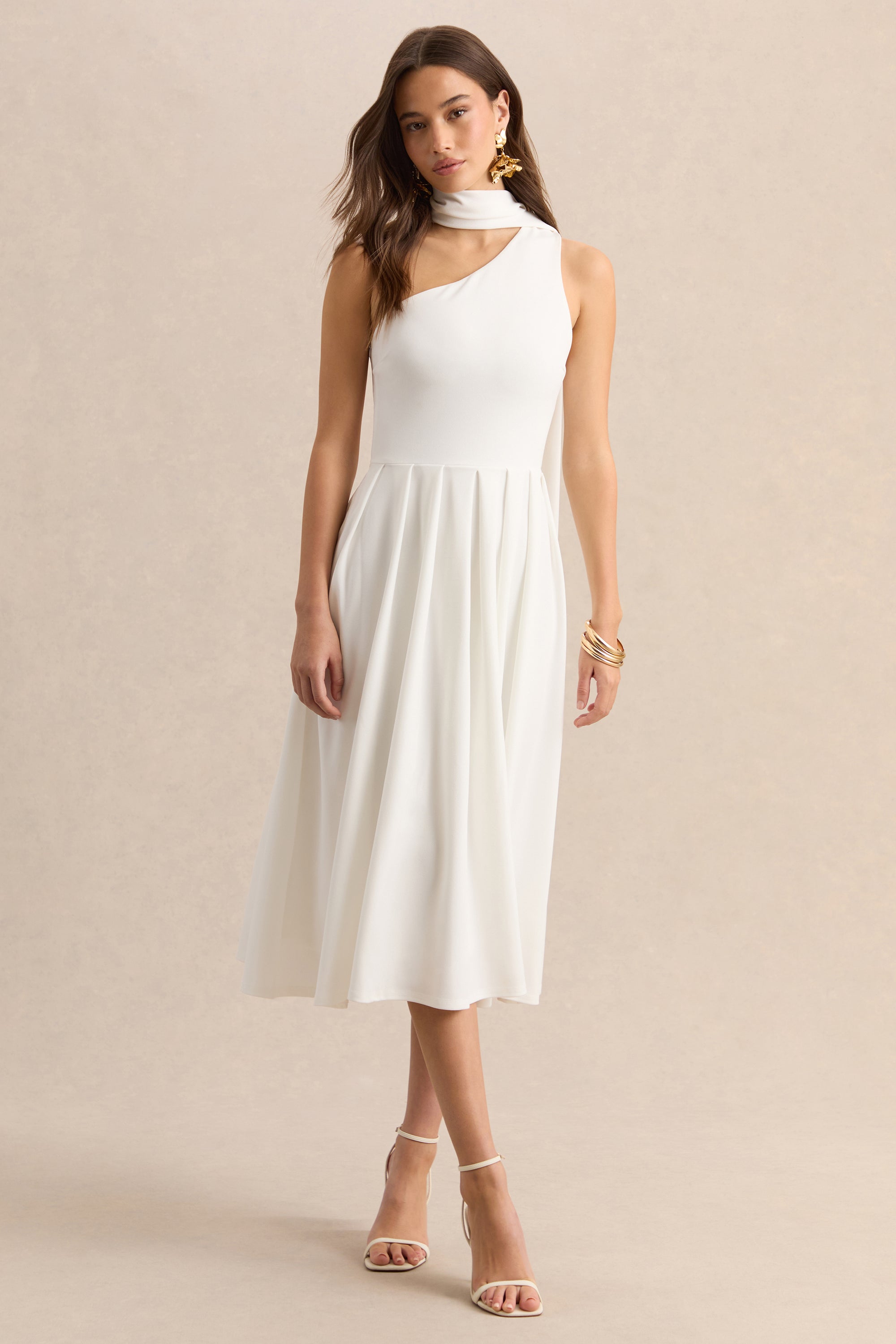ECMH-HR-CL137354110 - Odette - White Asymmetric-Neck Midi Dress With Scarf 01 (1).jpg