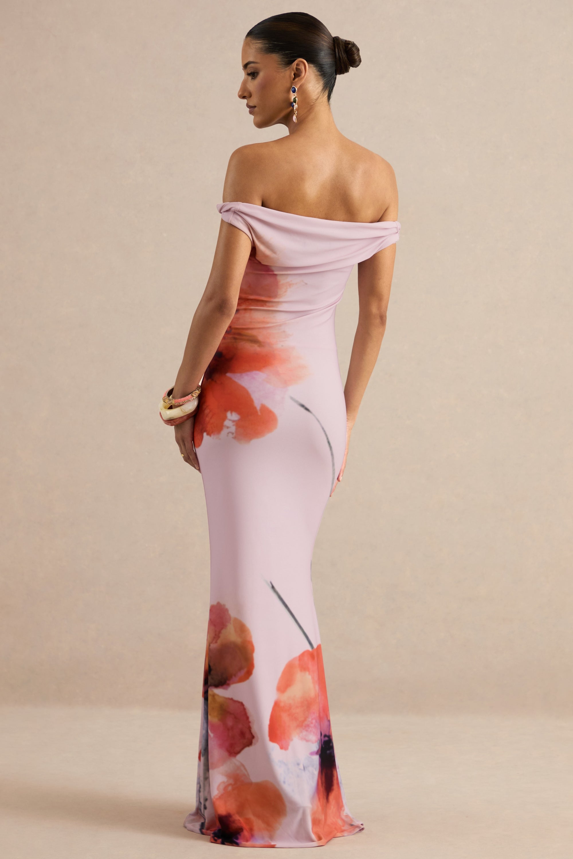 ECM_HR_CL137409084 - Katia | Pink Poppy Print Bardot-Neck Maxi Dress 6.jpg