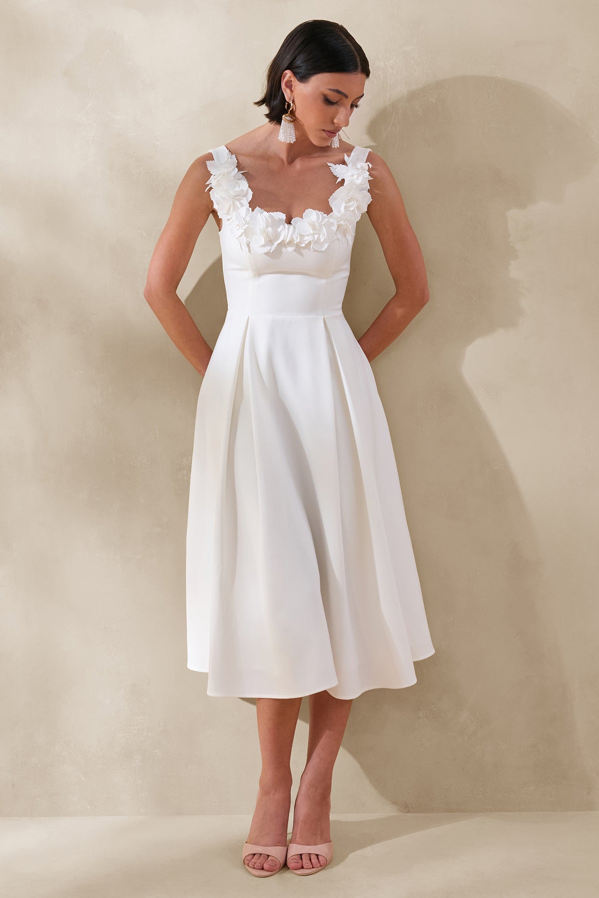 ECM_HR_CL137439112 - Maelle _ Cream Scoop-Neck Midi Dress With Corsage Detailing 3.jpg