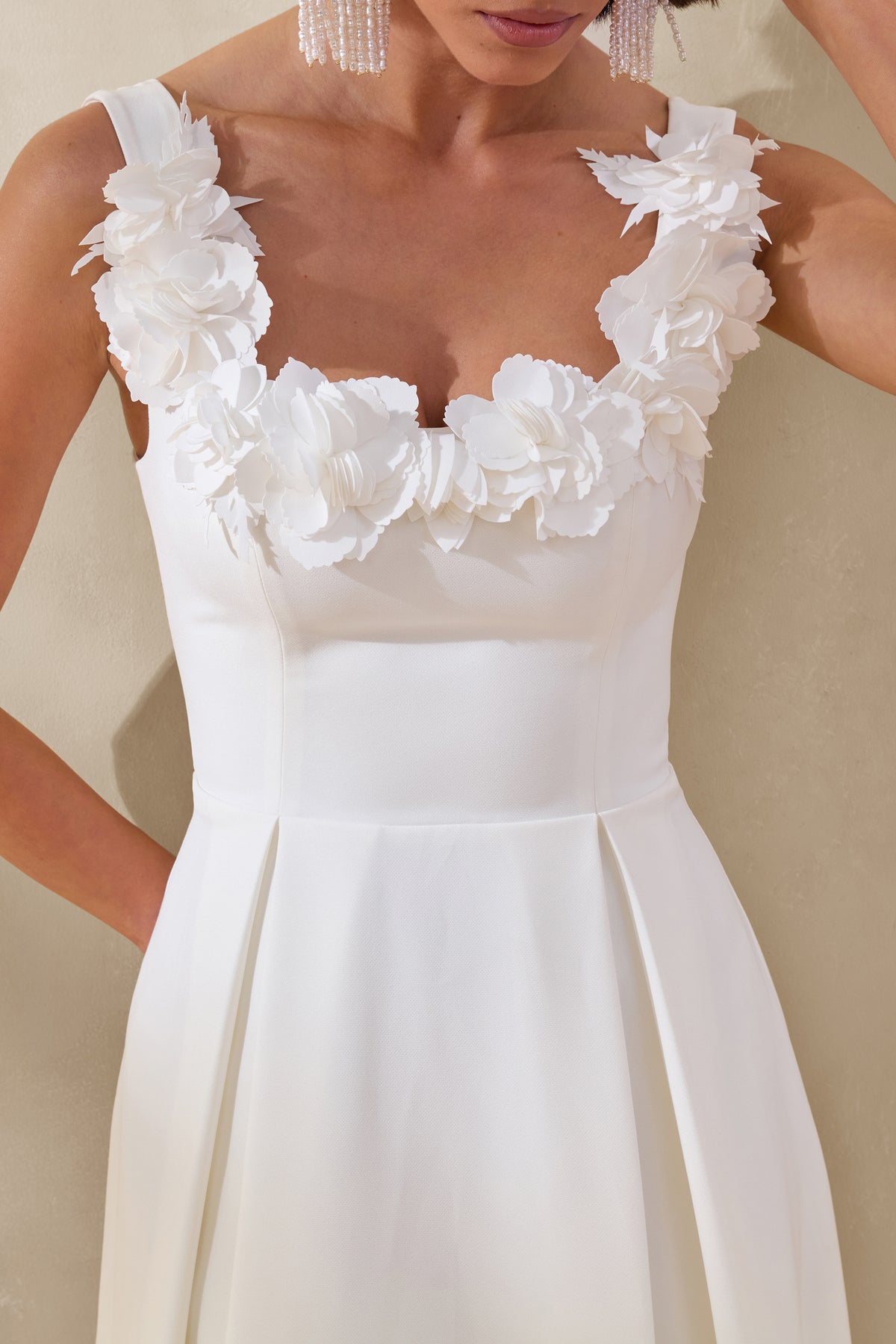 ECM_HR_CL137439112 - Maelle _ Cream Scoop-Neck Midi Dress With Corsage Detailing 4.jpg