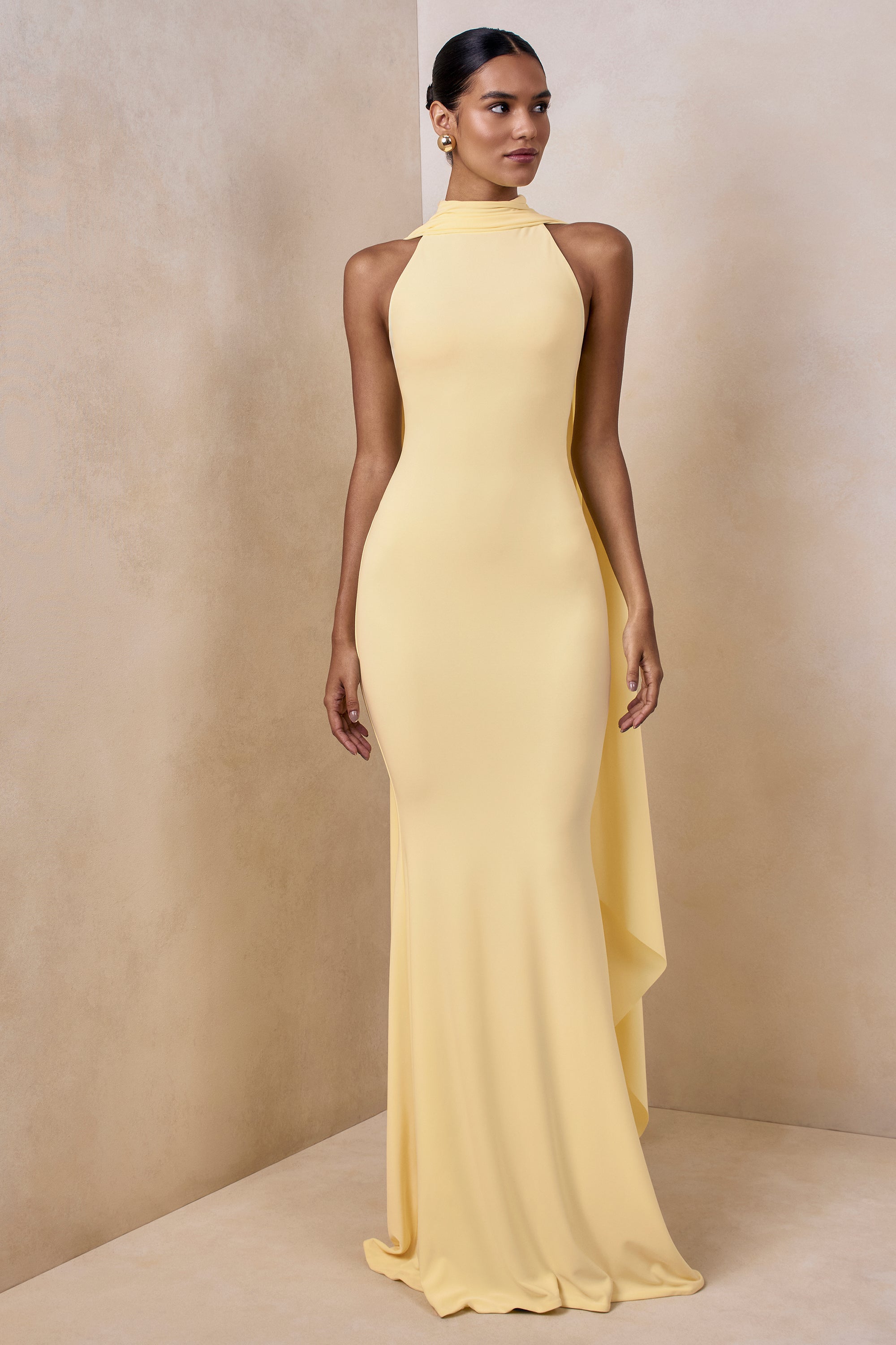 ECM_HR_CL137448121 - Cordy | Lemon High-Neck Maxi Dress With Cape 02.jpg