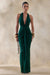 CL137478030 - Lesley | Bottle Green Plunge-Neck Maxi Dress 01.jpg