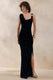 ECM_HR_CL137593001 - Jovita _ Black Velvet Scoop-Neck Maxi Dress With Gathered-Detailing 0.jpg