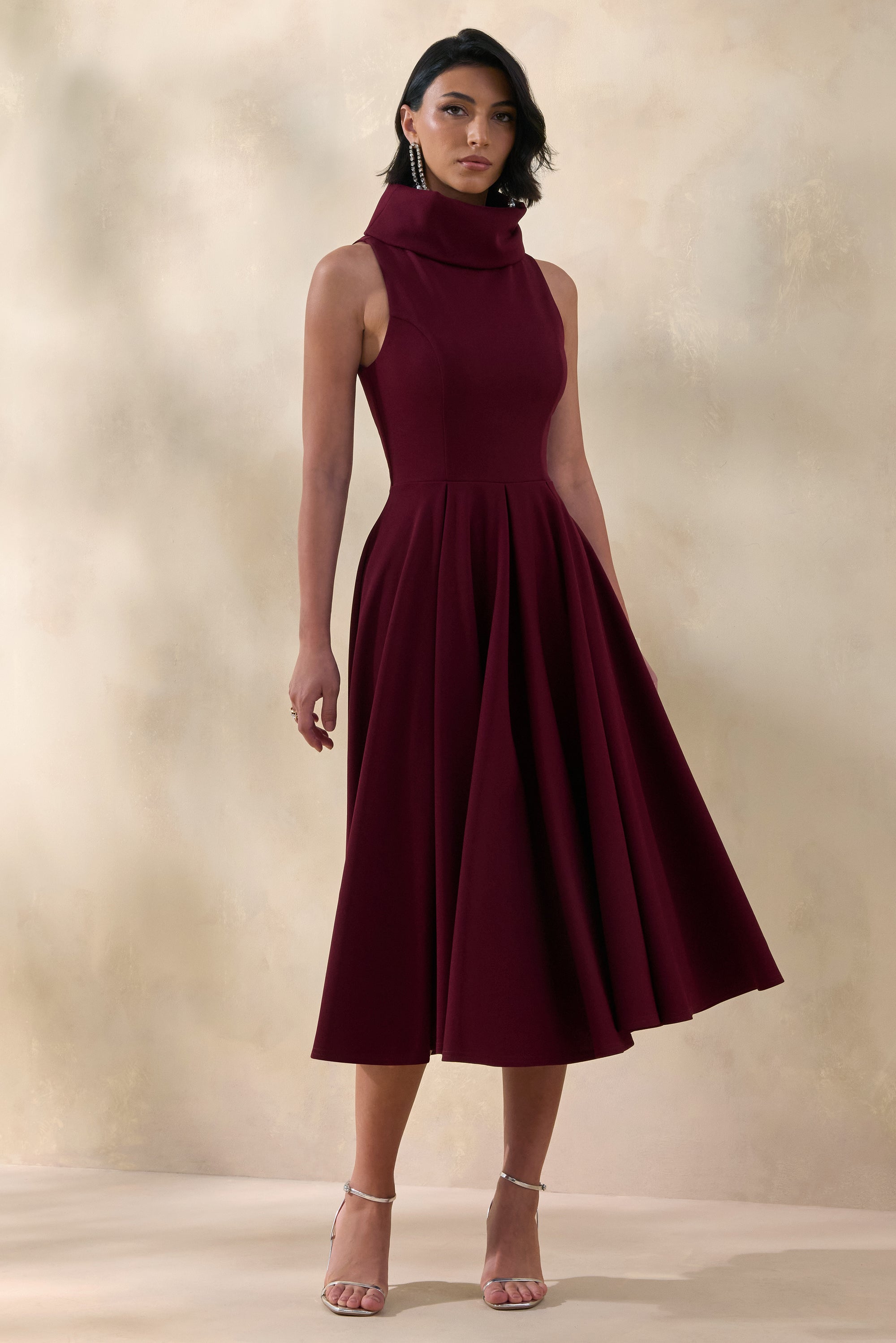 ECM_HR_CL137605102 - Exclusivity _ Burgundy High-Neck Midi Dress 1.jpg