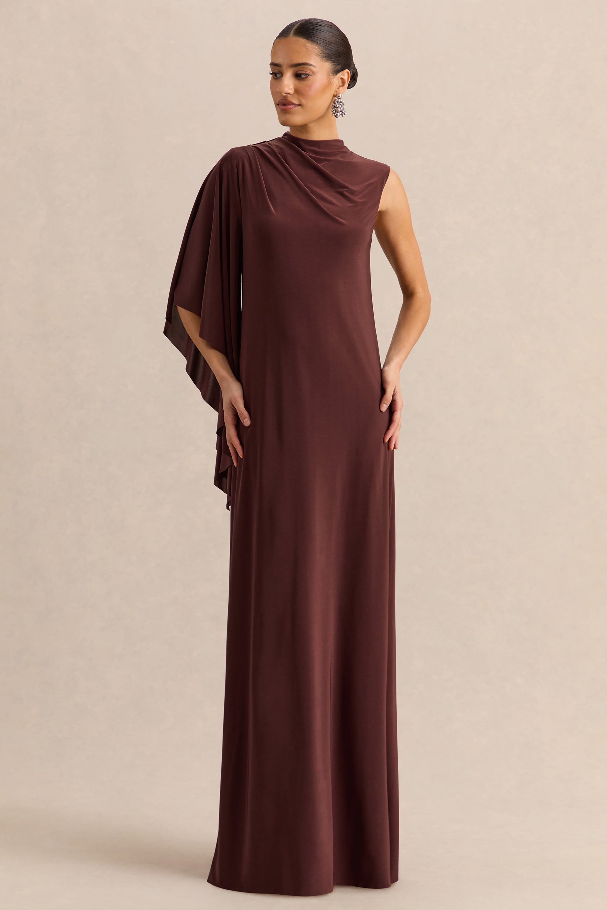 ECM_HR_CL137659022---Marosia-Brown-High-Neck-Maxi-Dress-With-One-Long-Sleeve-0.jpg
