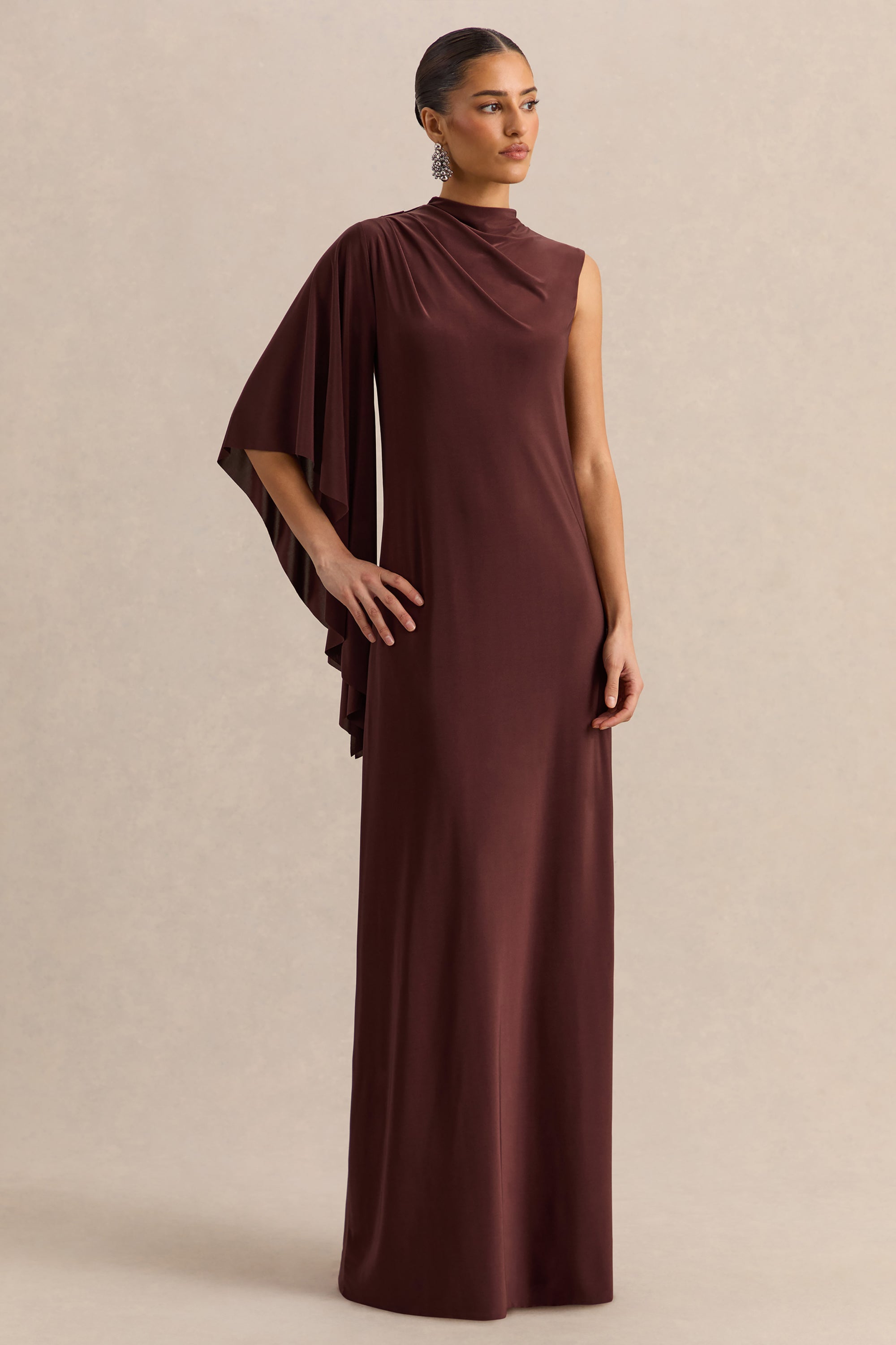 ECM_HR_CL137659022---Marosia-Brown-High-Neck-Maxi-Dress-With-One-Long-Sleeve-4.jpg