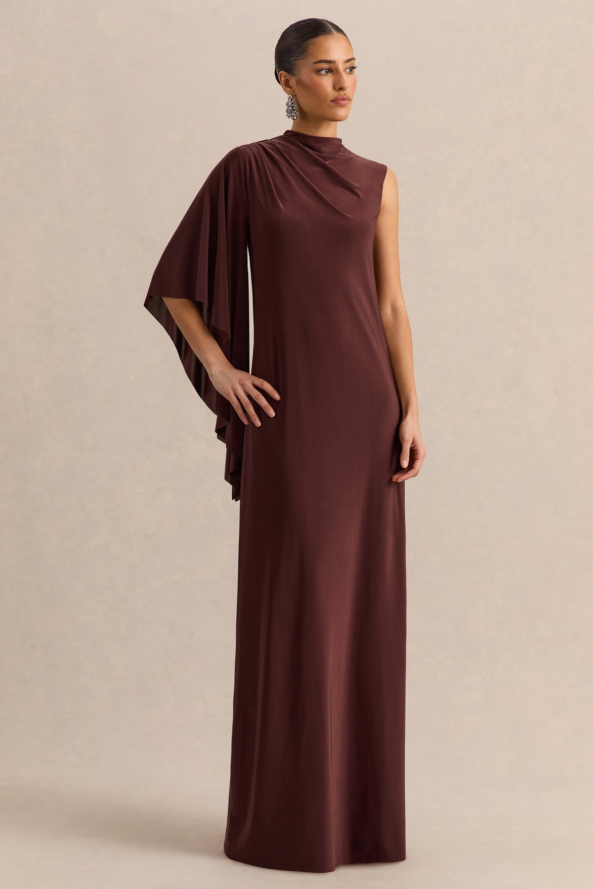 ECM_HR_CL137659022---Marosia-Brown-High-Neck-Maxi-Dress-With-One-Long-Sleeve-4.jpg