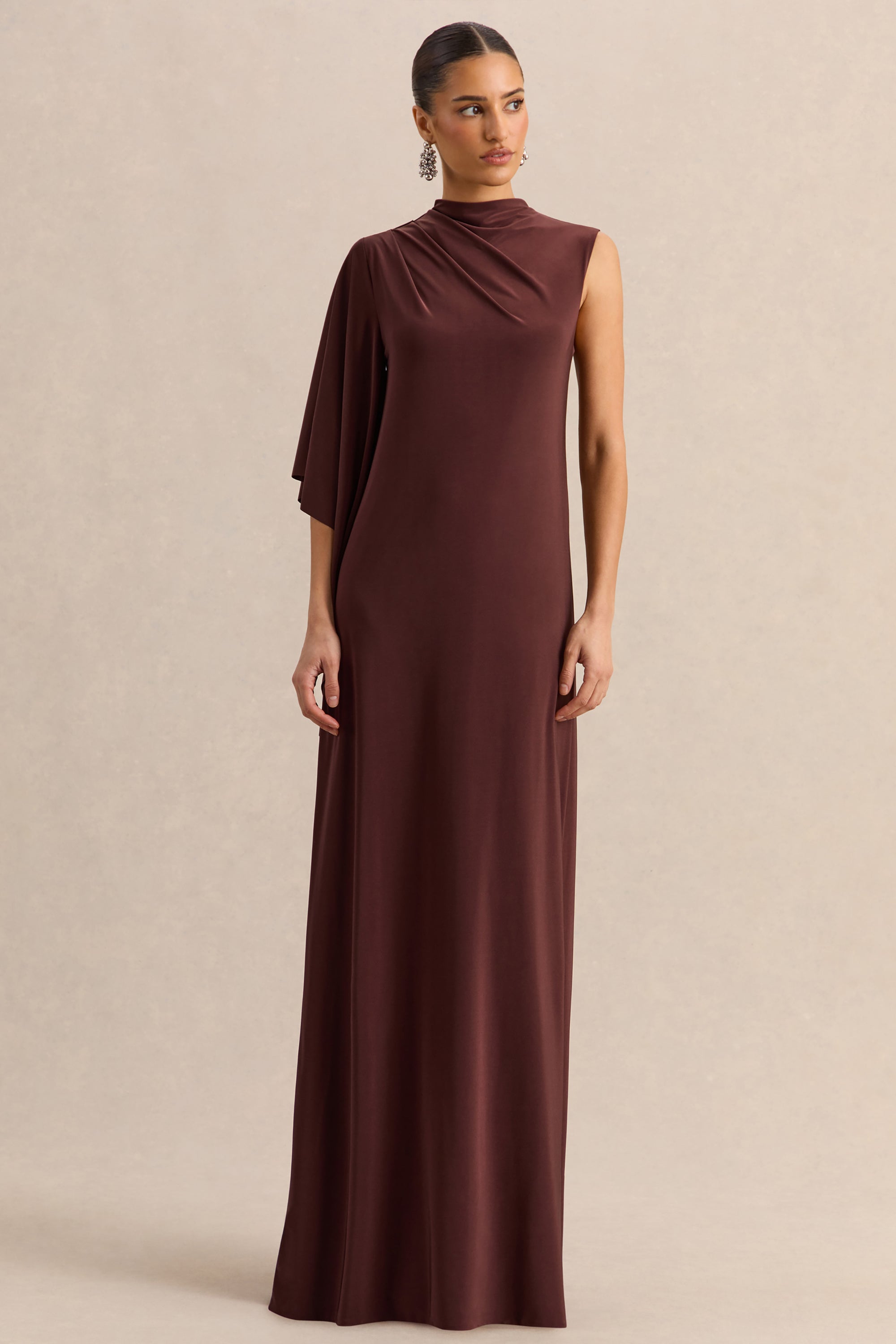 ECM_HR_CL137659022---Marosia-Brown-High-Neck-Maxi-Dress-With-One-Long-Sleeve-5.jpg