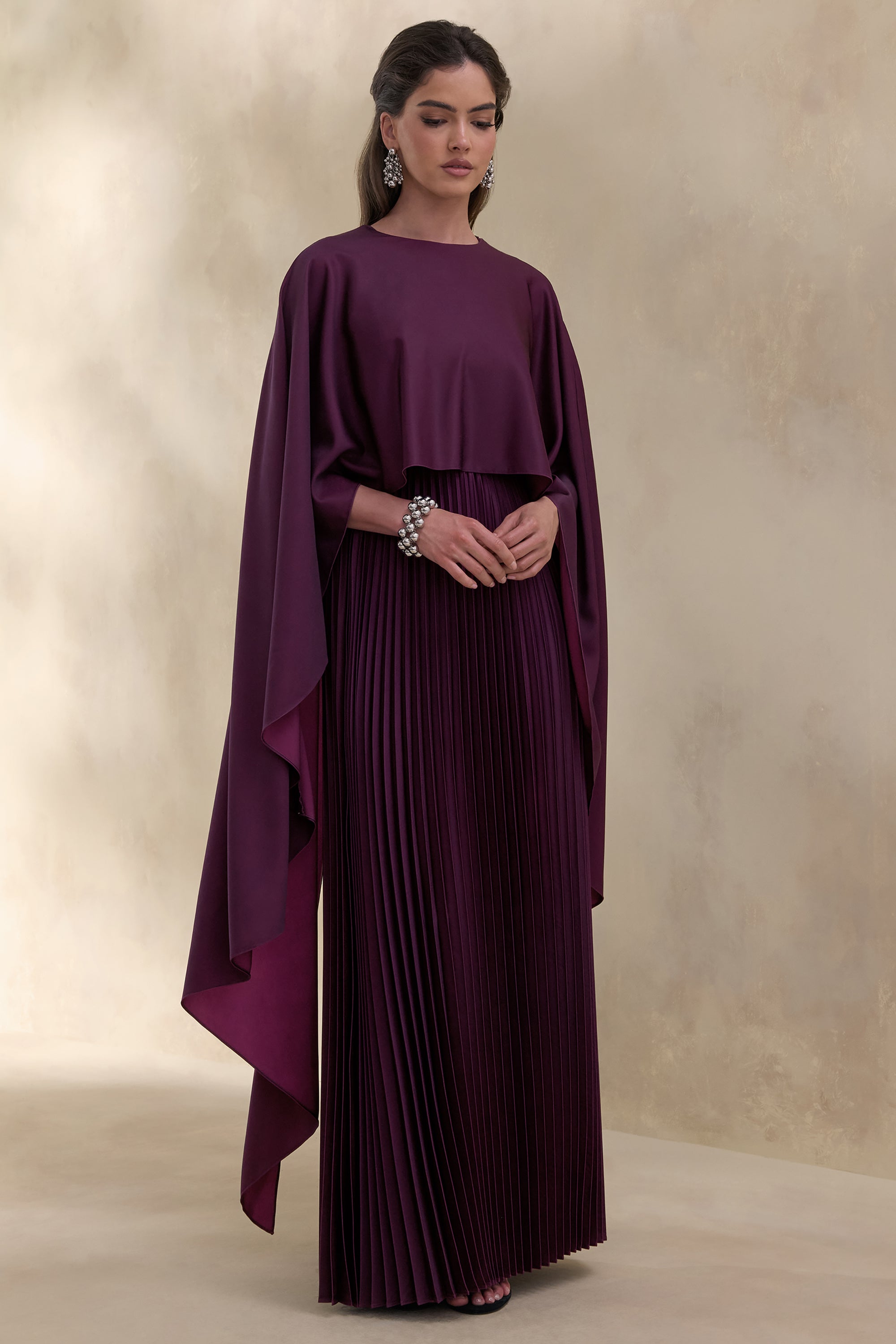 ECM_HR_CL137664090---Loradia-_-Dark-Plum-Satin-Round-Neck-Maxi-Dress-With-Cape-Sleeves-And-Pleated-Skirt-2.jpg