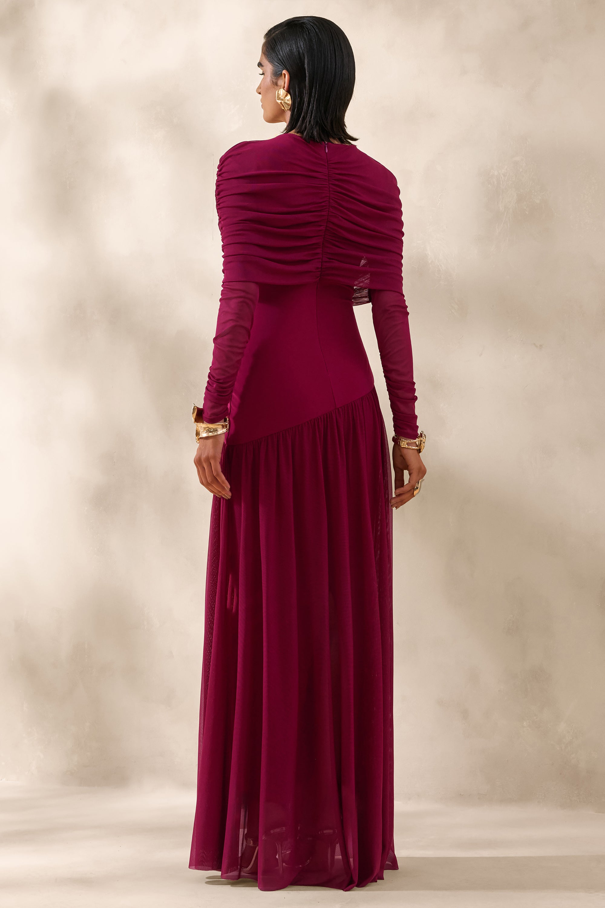 ECM_HR_CL137706102---Enalia-_-Burgundy-Mesh-High-Neck-Maxi-Dress-With-Short-Cape-2.jpg
