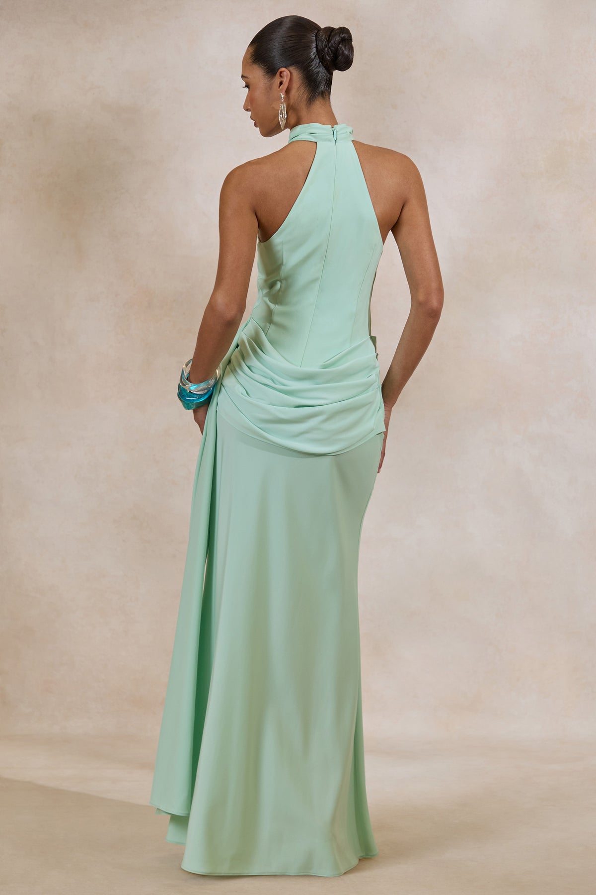 ECM_HR_CL137729032 - Aevina _ Mint Satin Asymmetric-Neck Maxi Dress With Sash-Detail7.jpg