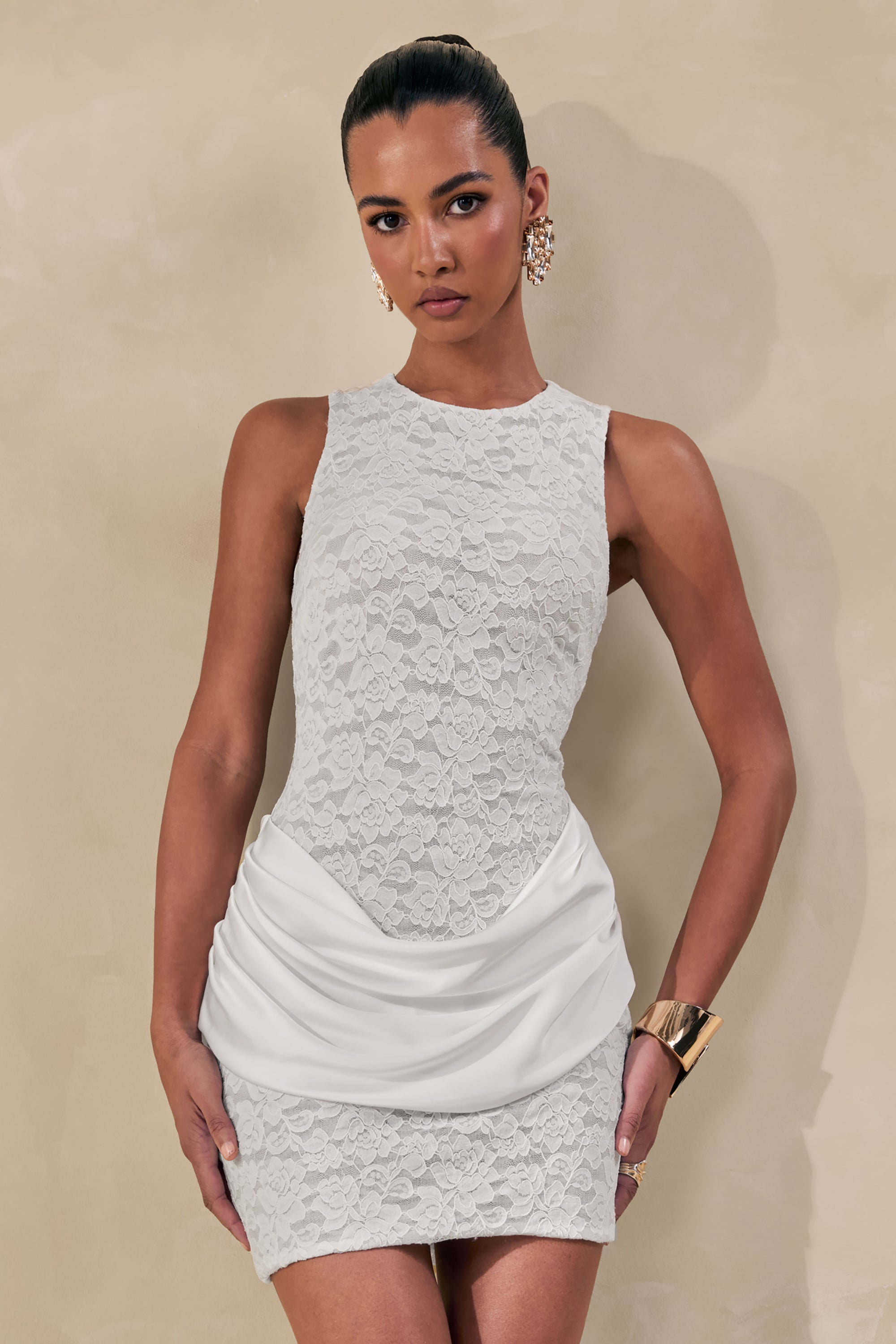 ECM_HR_CL137806110---Setiana-_-White-Lace-Round-Neck-Mini-Dress-With-Draped-Detailing_CREATIVE1.jpg