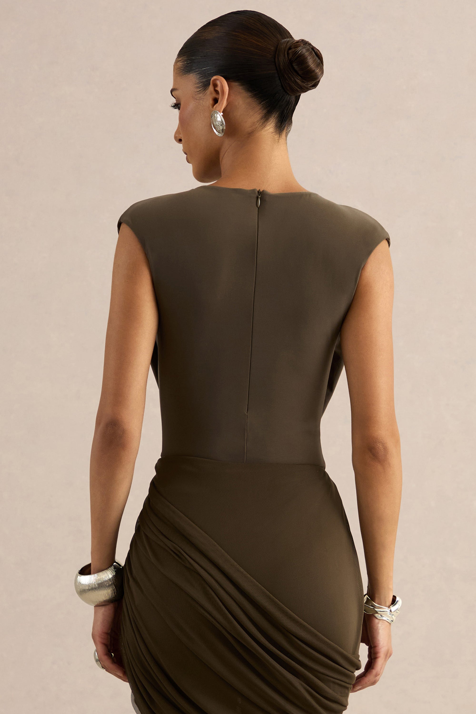 Kessia Khaki Wide-Neck Bodysuit With Mesh Detail CL137823035 75 copy.jpg