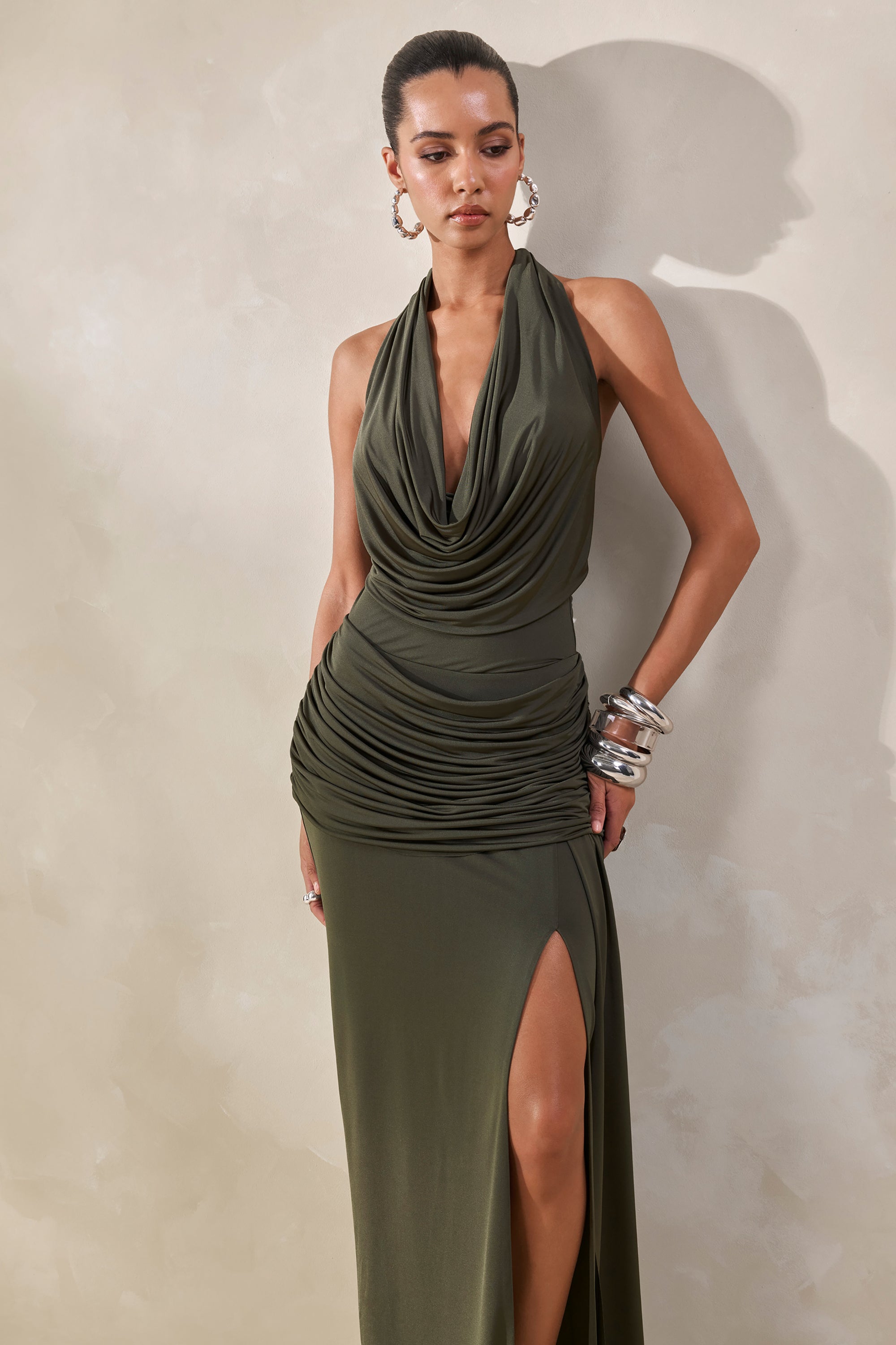 ECM_HR_CL137829035---Ariadne-_-Khaki-Draped-Maxi-Skirt-With-Split-+-CL137812035---Kavya-_-Khaki-Extreme-Plunge-Neck-Bodysuit-4.jpg