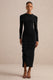 CL137832001 Inessa | Black Midi Skirt With Ruffled Detailing0.jpg