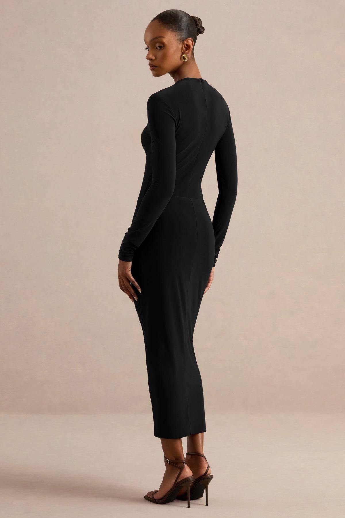CL137832001 Inessa | Black Midi Skirt With Ruffled Detailing8.jpg