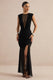 Kessia Black Wide-Neck Bodysuit With Mesh Detail CL137823001 11.jpg