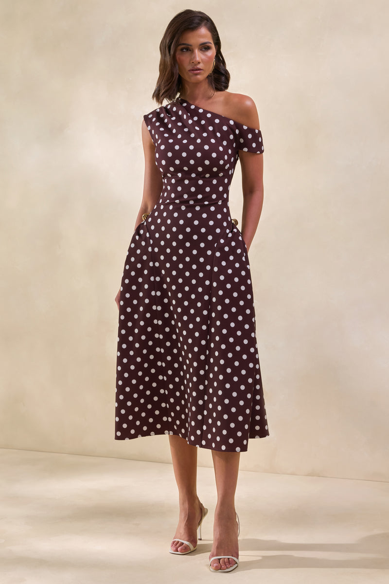 ECM_HR_CL137863021 - Celosia _ Brown Polka-Dot Asymmetric-Neck Midi Dress With Gold-Detailing3.jpg