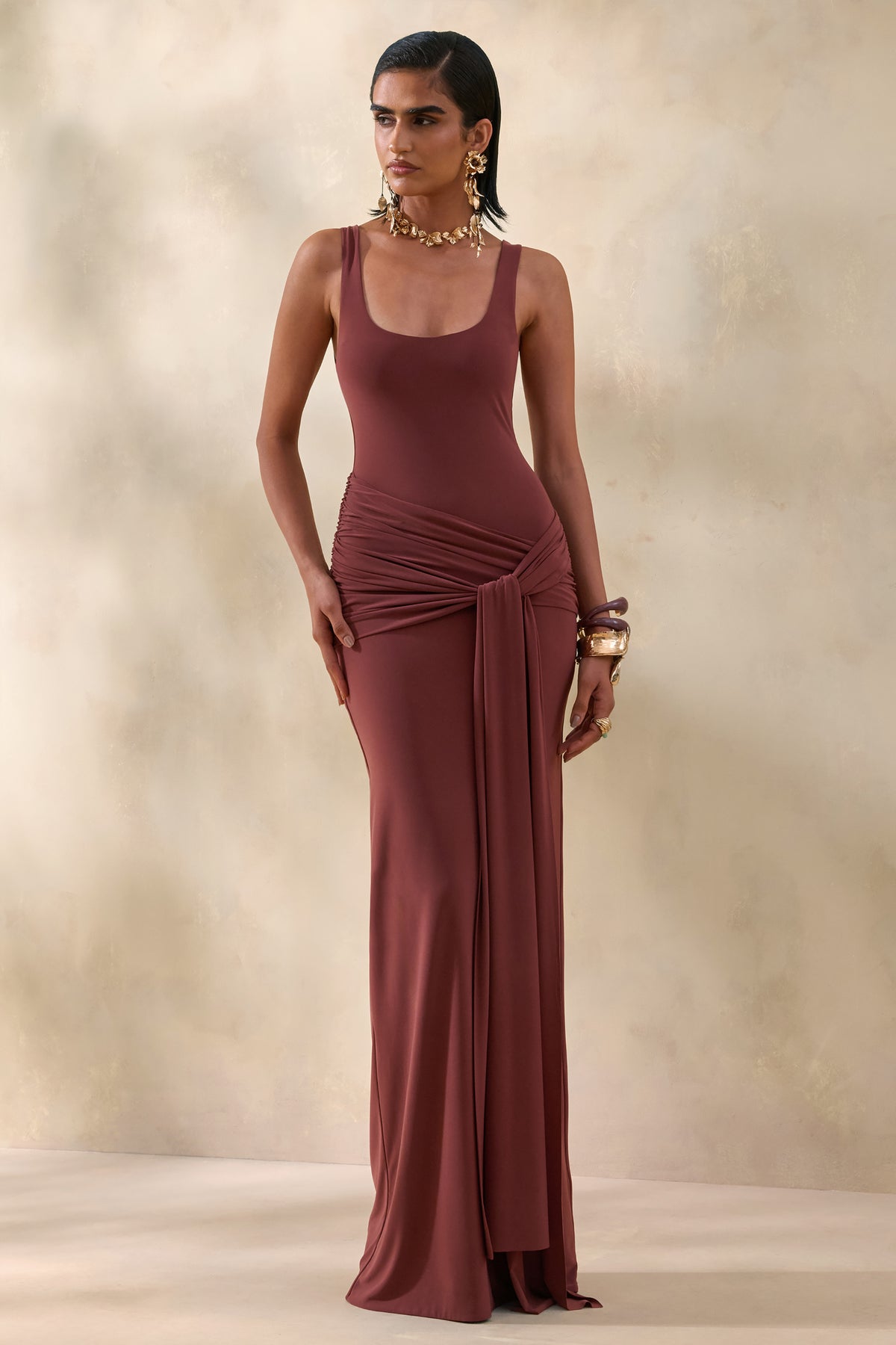 ECM_HR_CL137889021--Lienna-_-Brown-Scoop-Neck-Maxi-Dress-With-Gathered-Detail-And-Sash-1.jpg