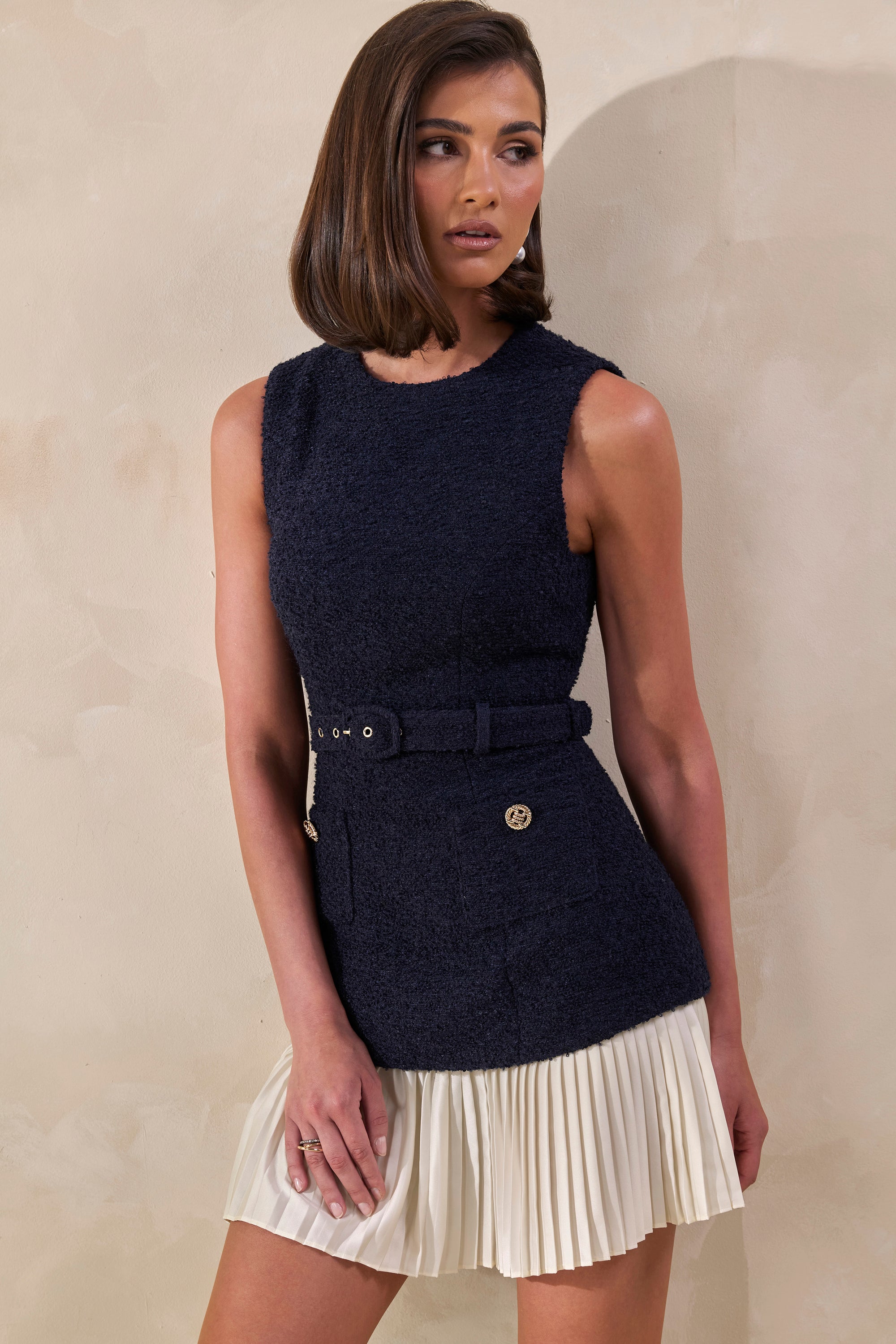 ECM_HR_CL137908010 - Anise Navy Crew-Neck Belted Mini-Dress With White Pleated-Hem 13.jpg