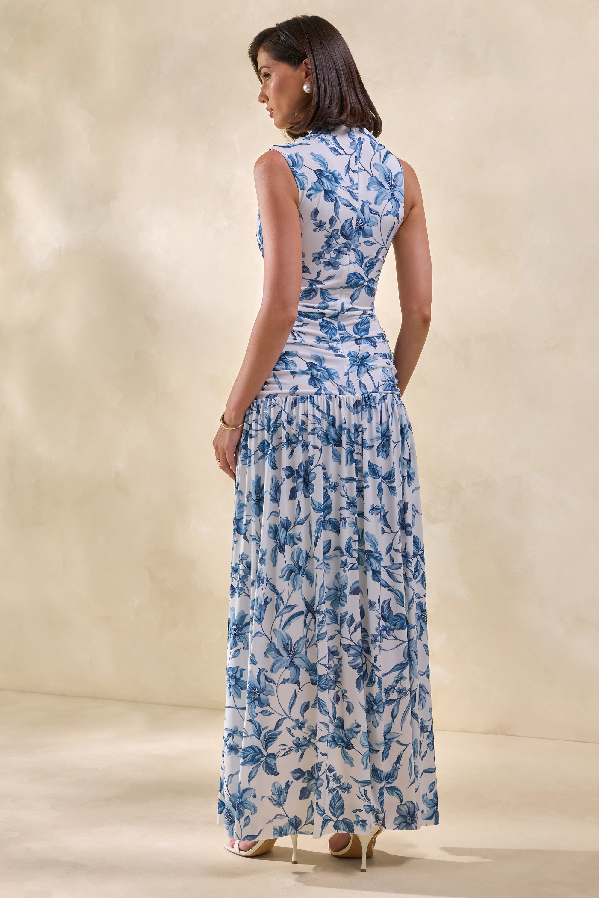 ECM_HR_CL137913016 - Myssara _ Blue Porcelain-Print High-Neck Maxi Dress Gathered-Detailing 7.jpg