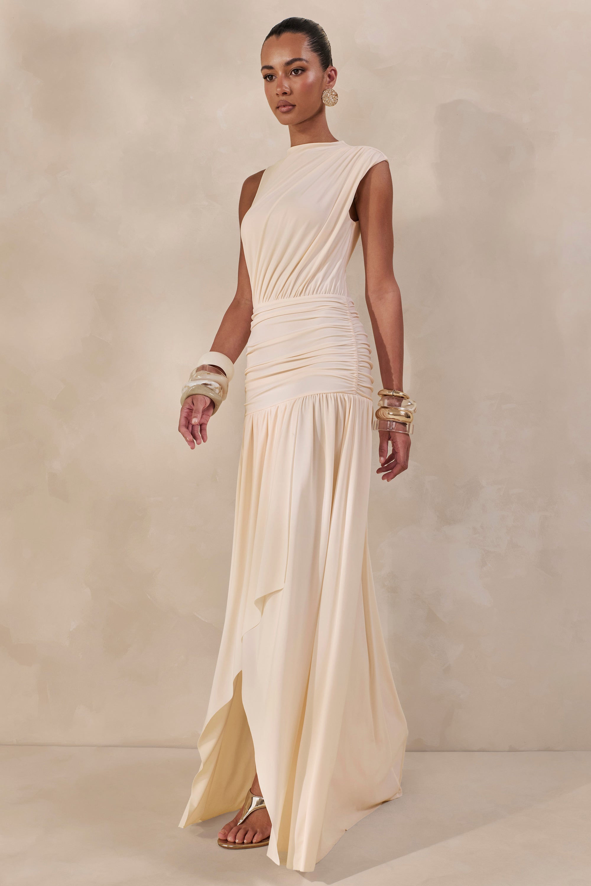 ECM_HR_CL137913111 - Myssara _ Cream High-Neck Maxi Dress Gathered-Detailing_CREATIVE1.jpg