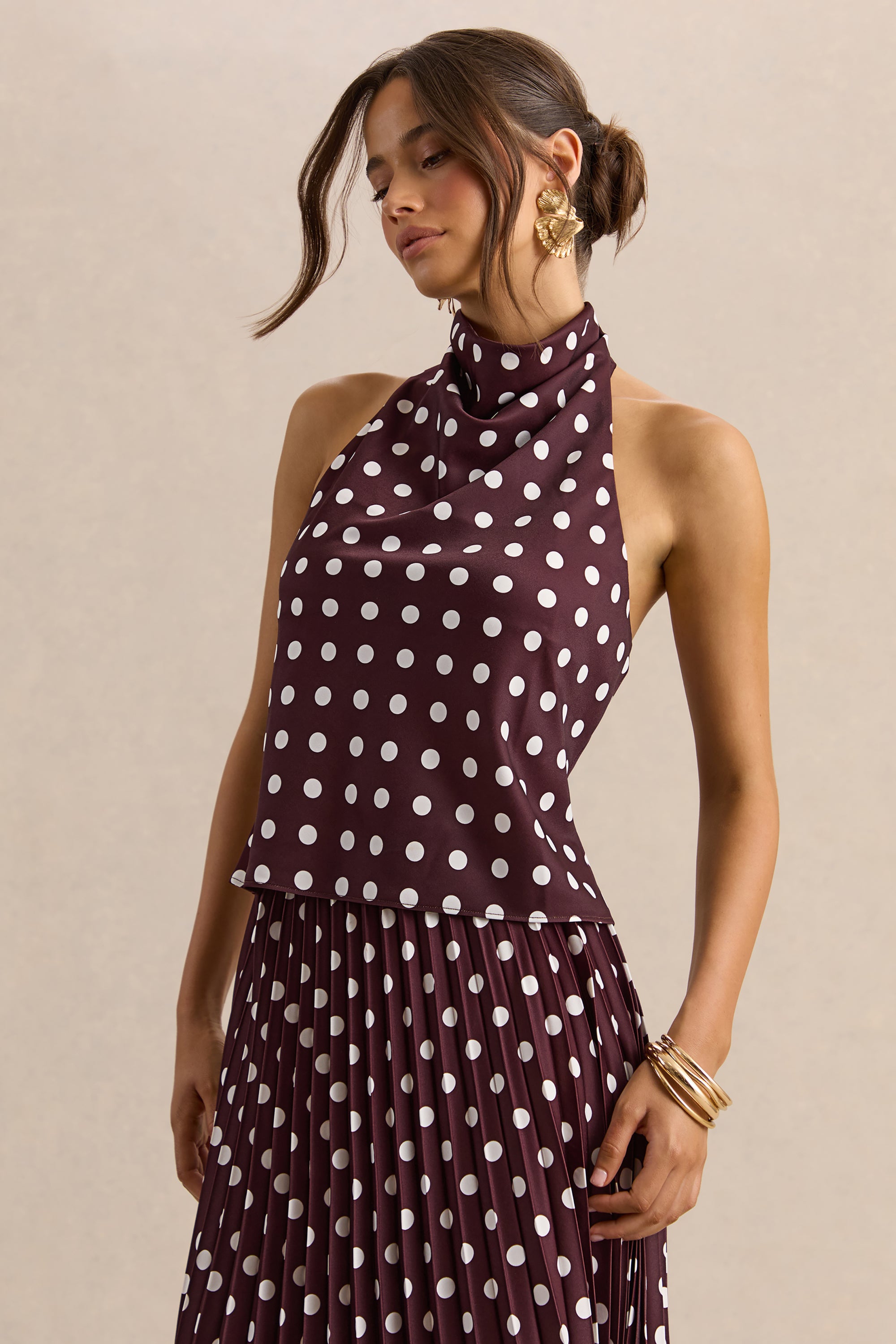 CL137920021---Lirona---Kiora-Brown-Polka-Dot-Satin-High-Neck-Top-CL137919021---117.jpg