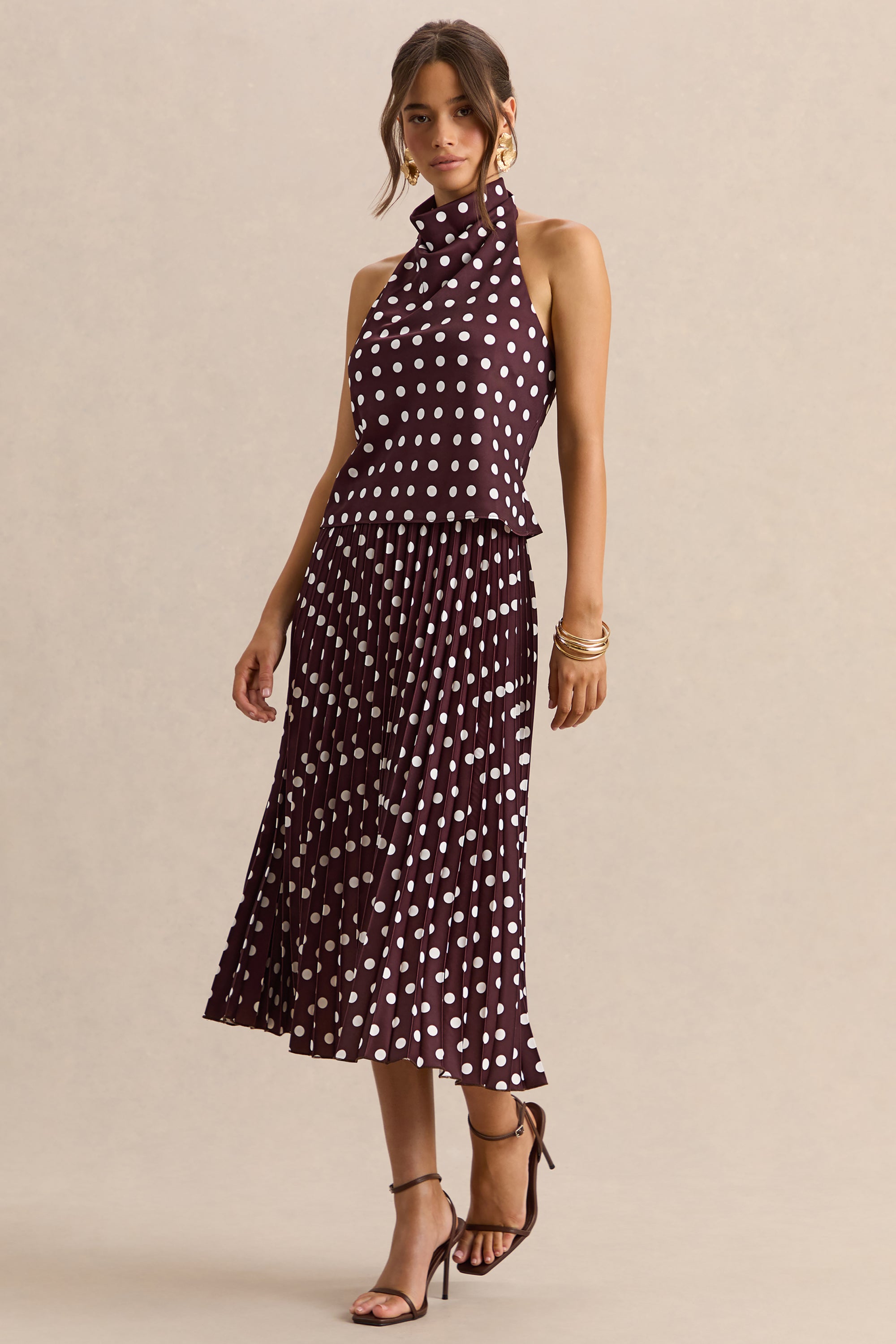 CL137920021---Lirona---Kiora-Brown-Polka-Dot-Satin-High-Neck-Top-CL137919021---116.jpg