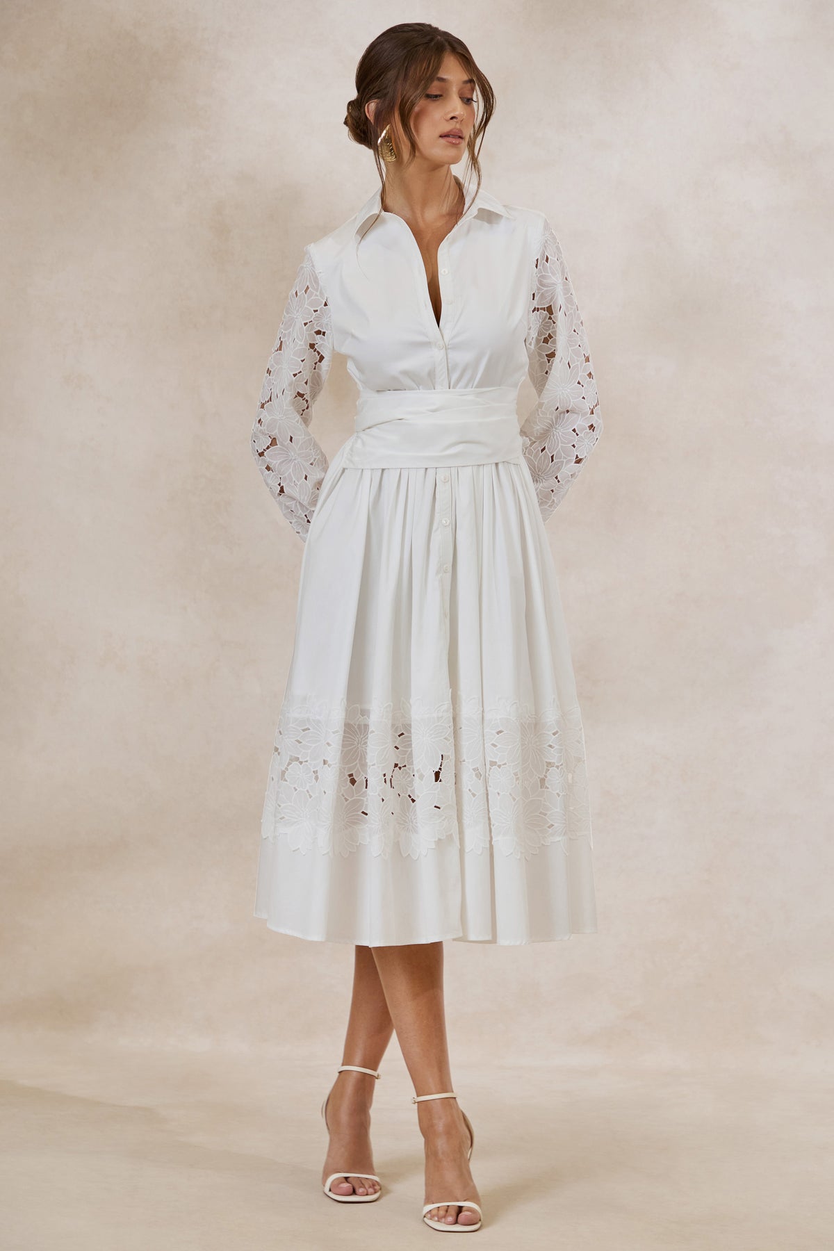 ECM_HR_CL137928110 - Zalynne _ White Collared-Neck Midi Dress1.jpg