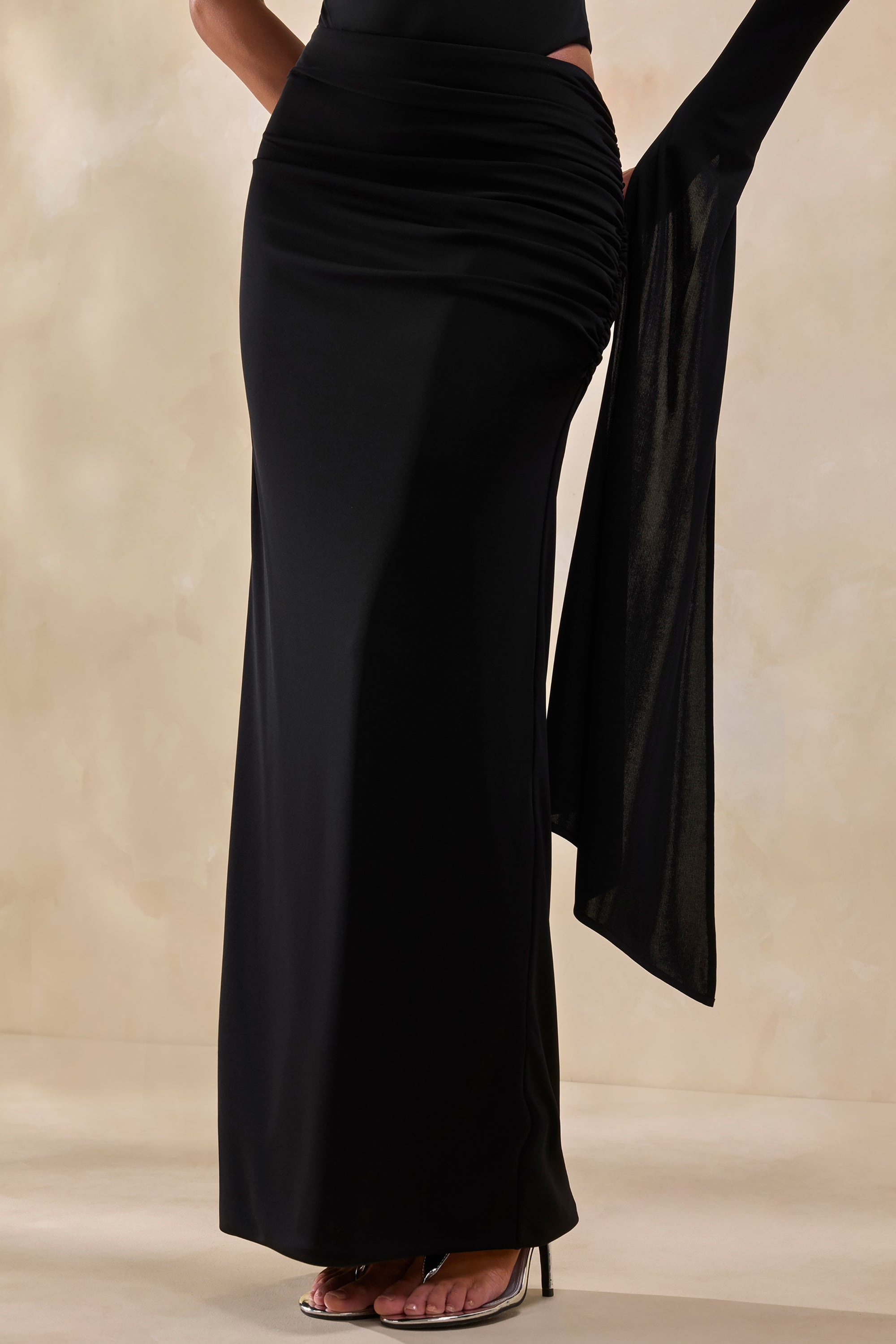 ECM_HR_CL137950001---Adessa-_-Black-Asymmetric-Waist-Ruched-Maxi-Skirt-+-CL137946001---Ellora-_-Black-High-Neck-One-Sleeve-Bodysuit-8.jpg