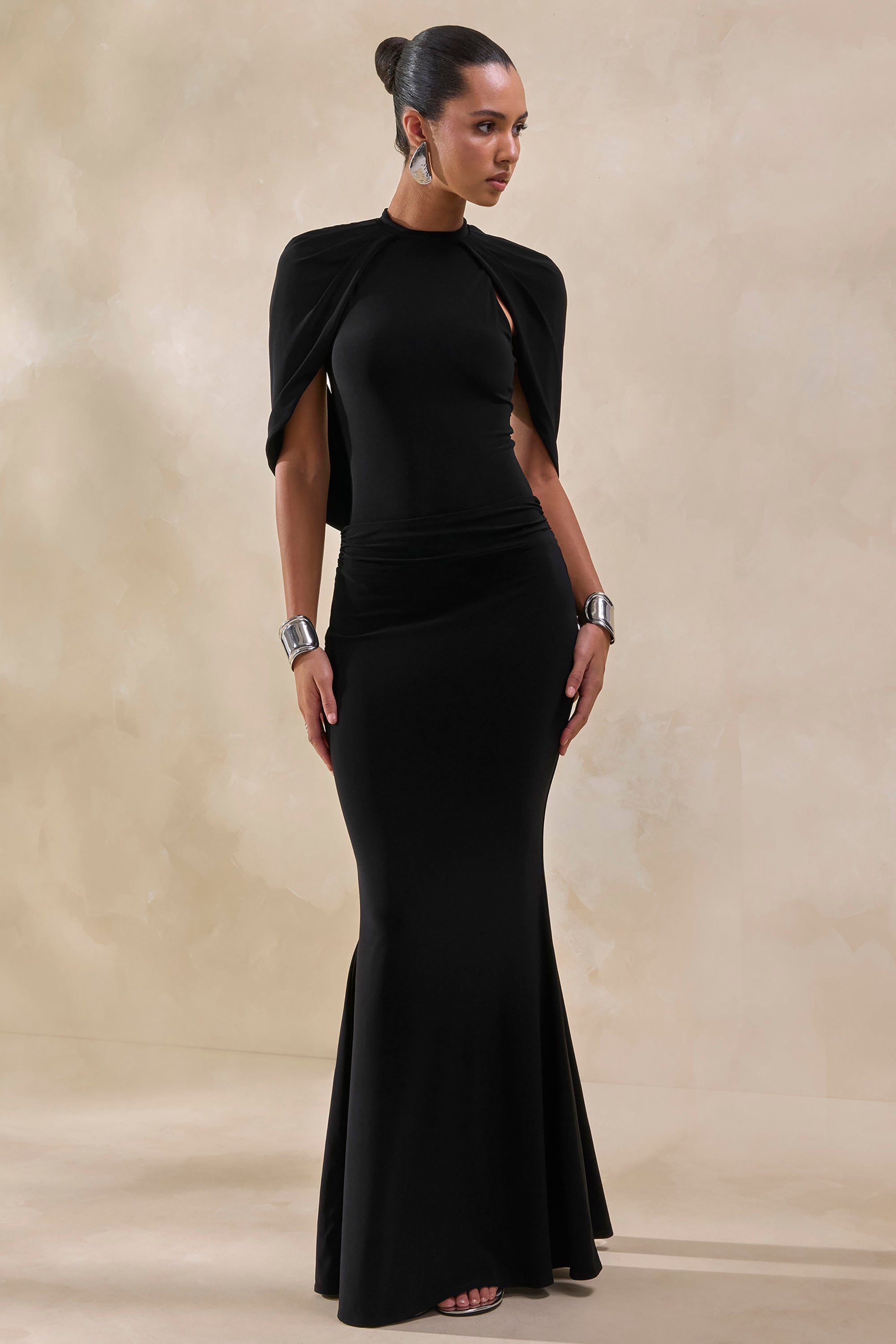 ECM_HR_CL137953001---Evonne-_-Black-Round-Neck-Bodysuit-With-Cape-Sleeves-+-CL137955001---Alaysia-_-Black-Maxi-Skirt-With-Sash-Detail2.jpg