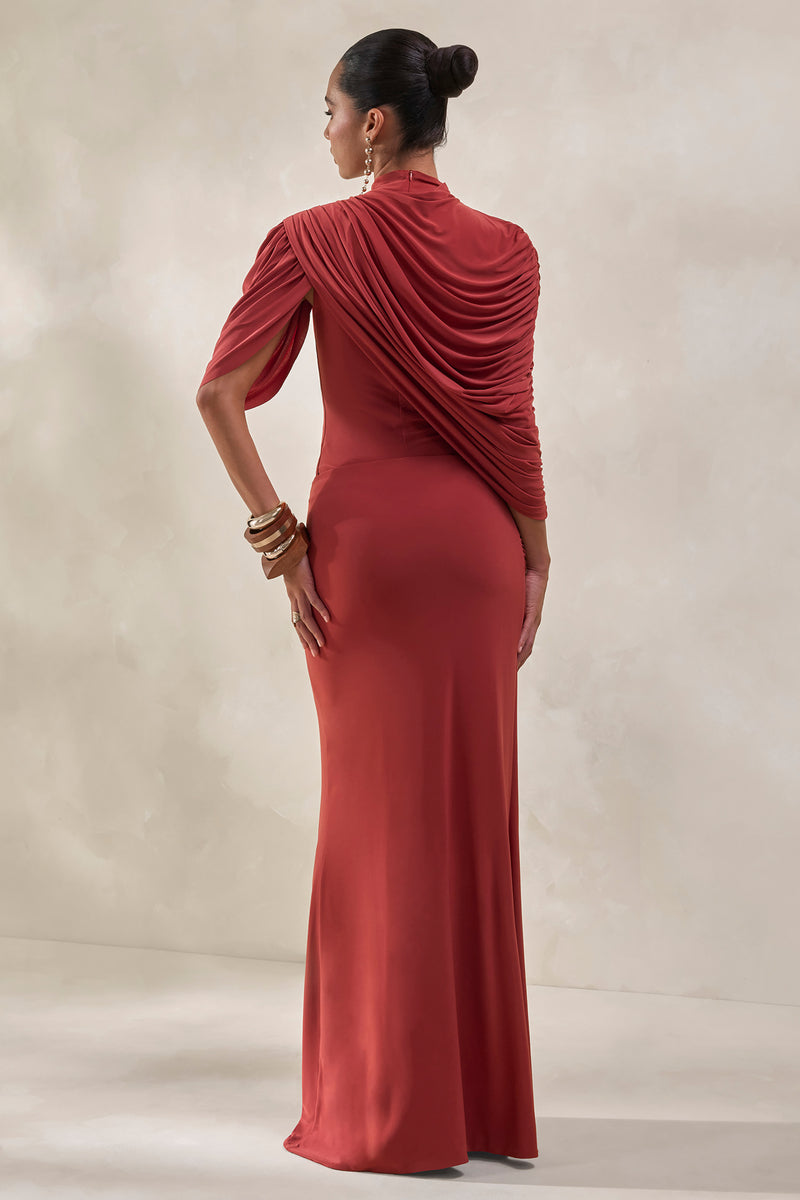 Fenicia Body Tanga Cobrizo Con Cuello Alto Y Detalle De Capa – Club L ...